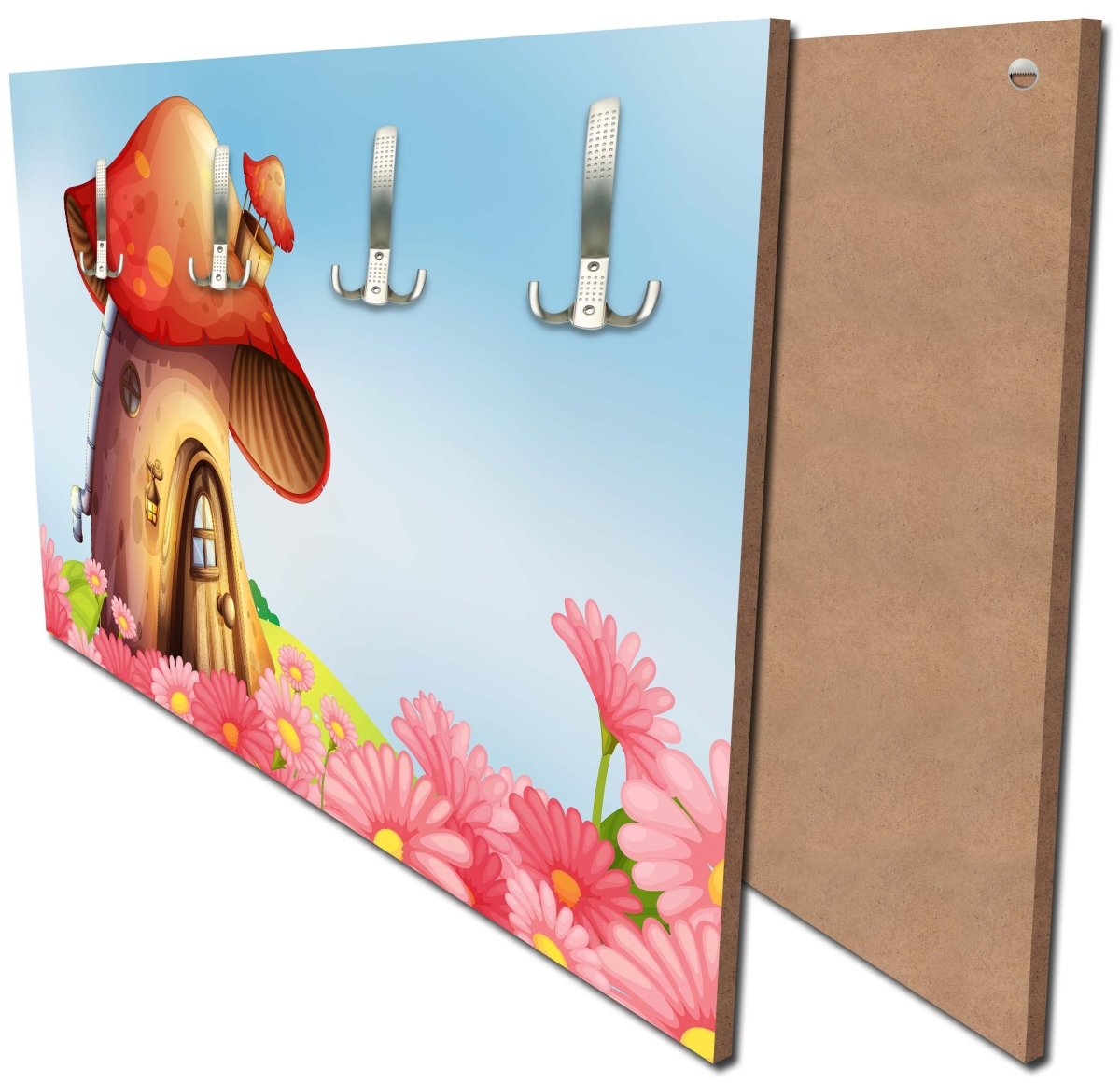 Garderobe Pilz auf der Blumenwiese M0502 Garderobe Pilz auf der Blumenwiese M0502