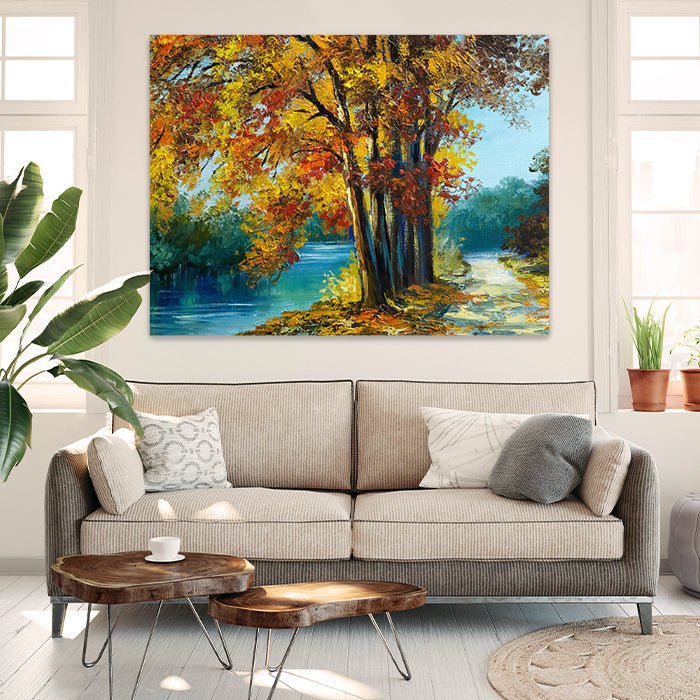 Leinwandbild Malerei Bäume Querformat M0510 kaufen - Bild 2 Leinwandbild Malerei Bäume Querformat M0510 kaufen - Bild 2