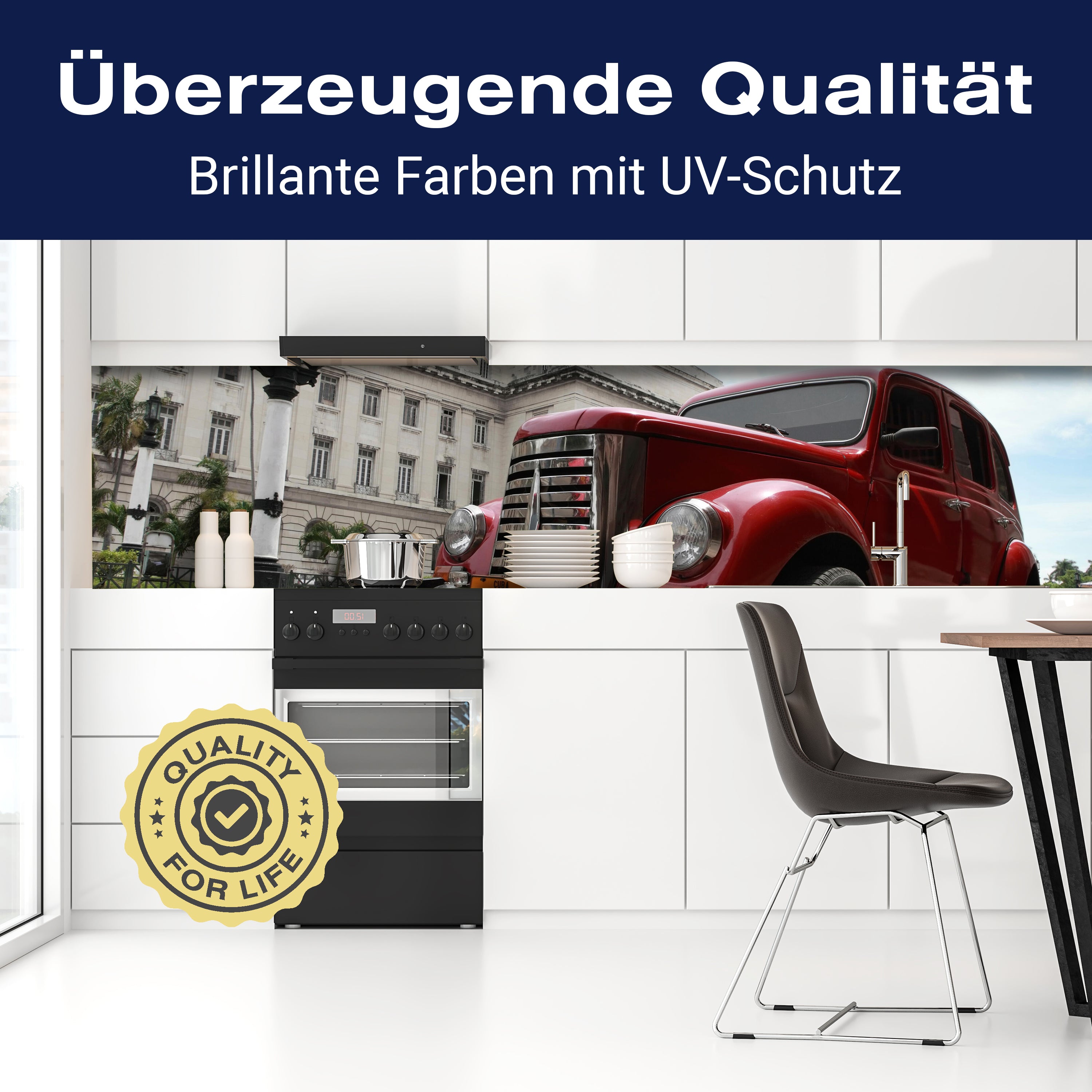 Küchenrückwand Oldtimer M0513 entdecken - Bild 2 Küchenrückwand Oldtimer M0513 entdecken - Bild 2