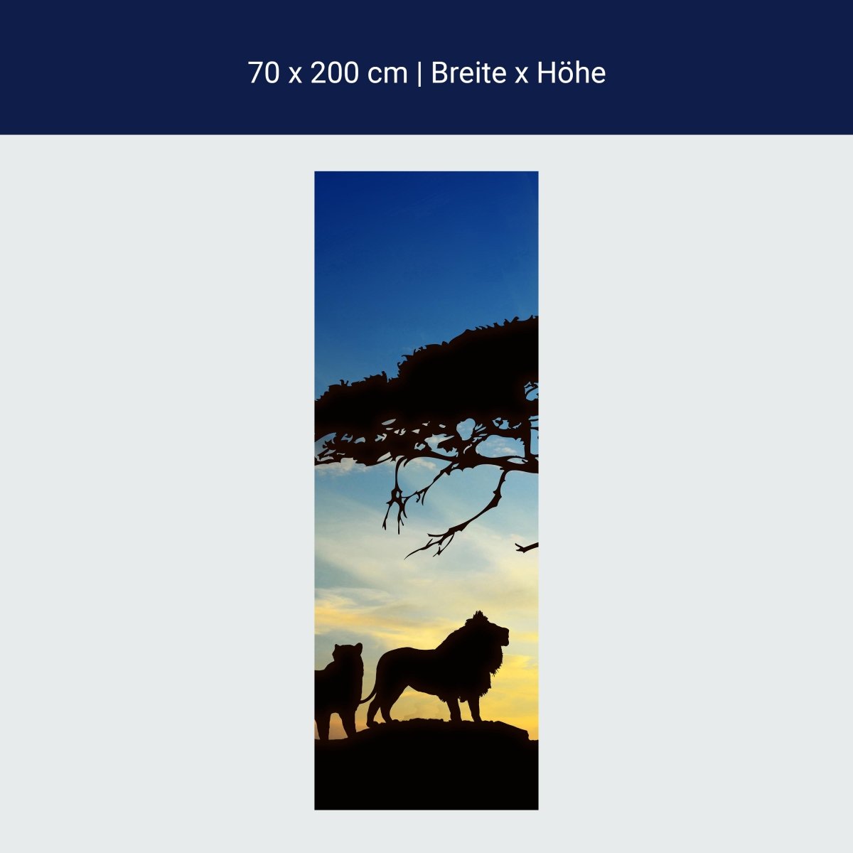 Duschwand Afrikanische Schatten M0521 Duschwand Afrikanische Schatten M0521