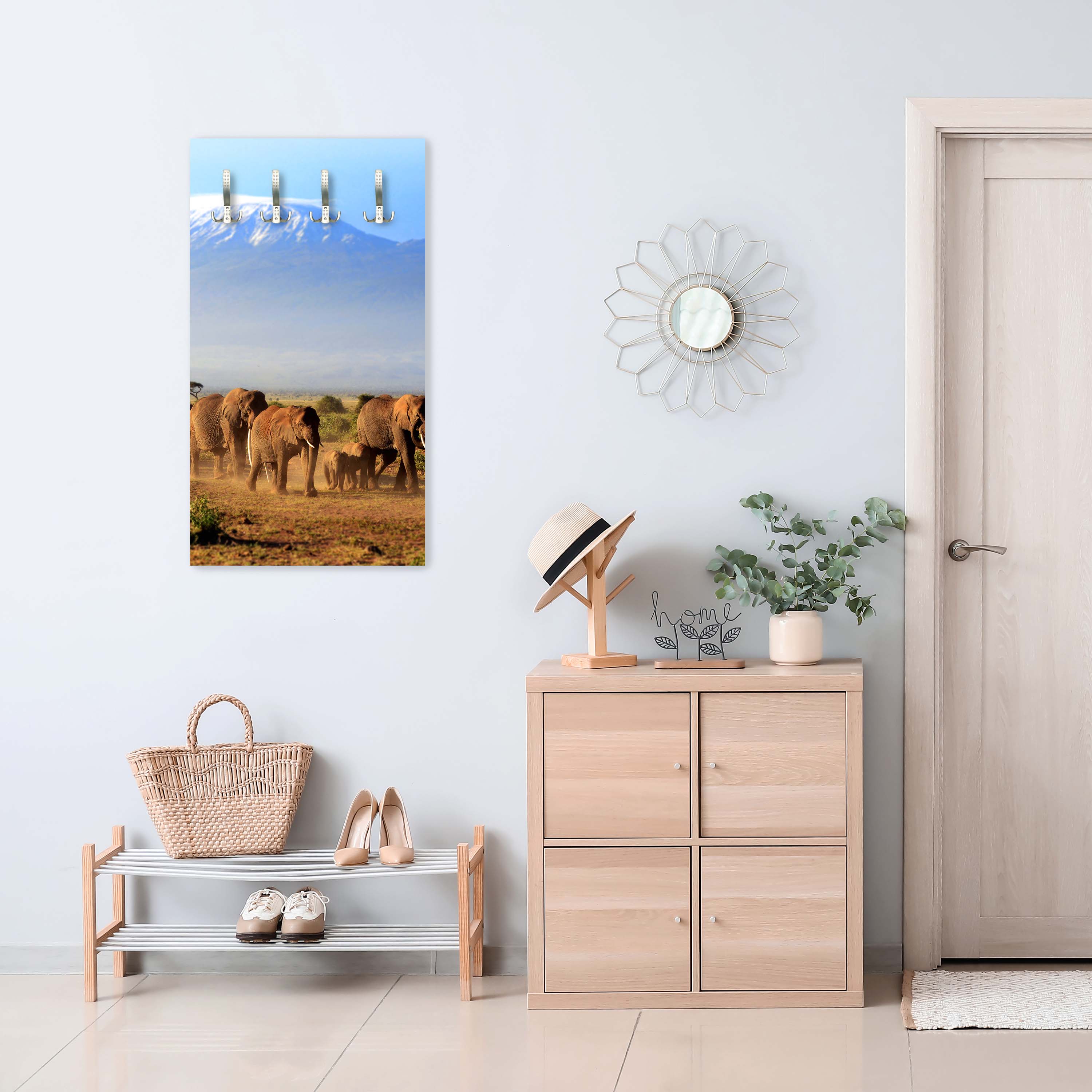 Garderobe Elefantenherde am Kilimandscharo M0522 entdecken - Bild 2 Garderobe Elefantenherde am Kilimandscharo M0522 entdecken - Bild 2