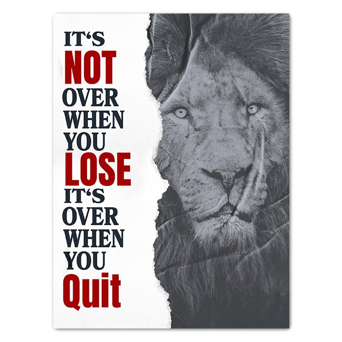Leinwandbild It's not over Hochformat M0522 kaufen - Bild 1 Leinwandbild It's not over Hochformat M0522 kaufen - Bild 1