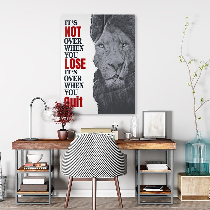 Leinwandbild It's not over Hochformat M0522 kaufen - Bild 2 Leinwandbild It's not over Hochformat M0522 kaufen - Bild 2