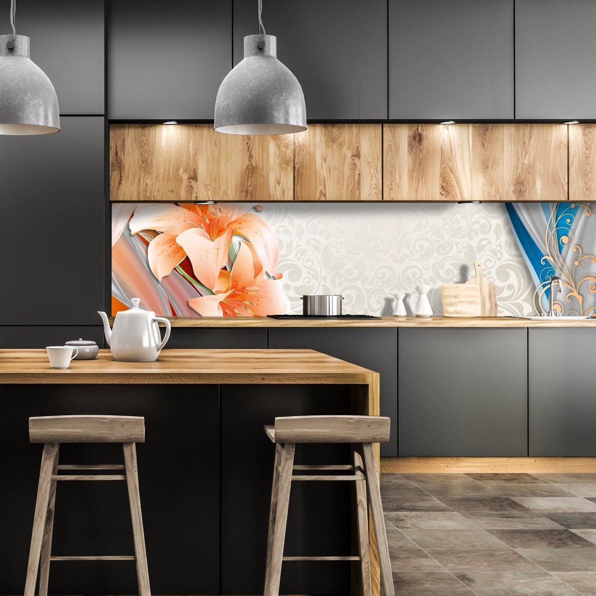 Küchenrückwand Lilientraum Lilie M0523 entdecken - Bild 1 Küchenrückwand Lilientraum Lilie M0523 entdecken - Bild 1