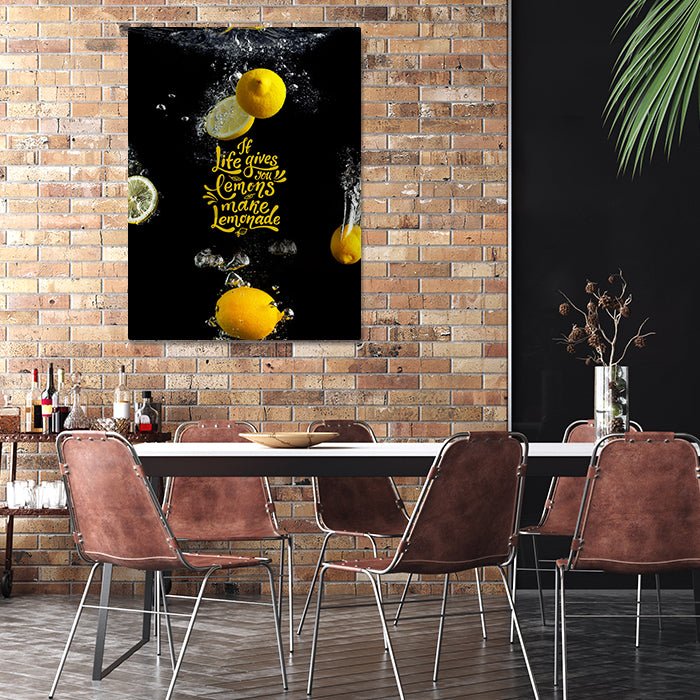 Leinwandbild Make Lemonade Hochformat M0525 kaufen - Bild 2 Leinwandbild Make Lemonade Hochformat M0525 kaufen - Bild 2
