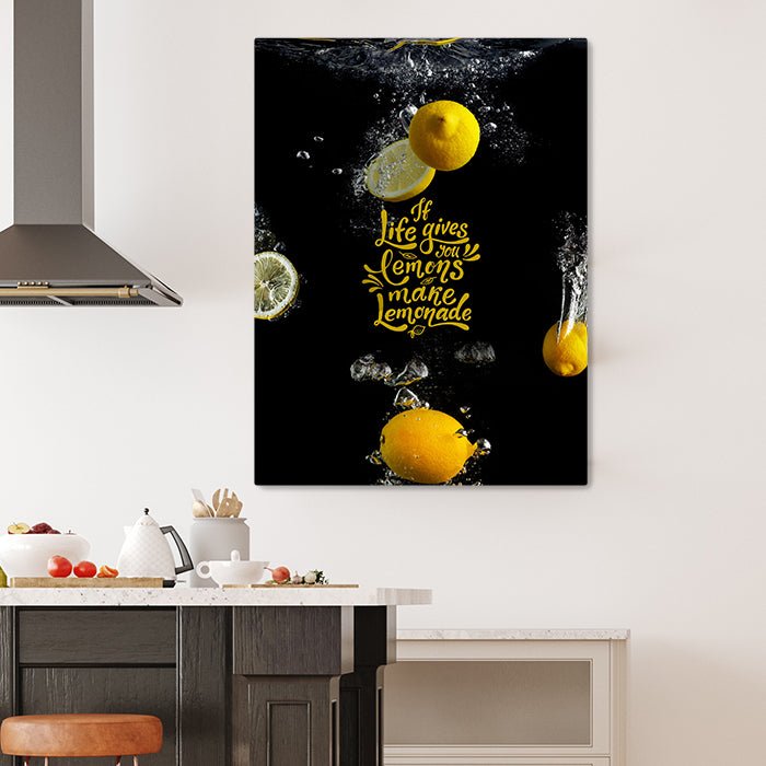 Leinwandbild Make Lemonade Hochformat M0525 kaufen - Bild 3 Leinwandbild Make Lemonade Hochformat M0525 kaufen - Bild 3