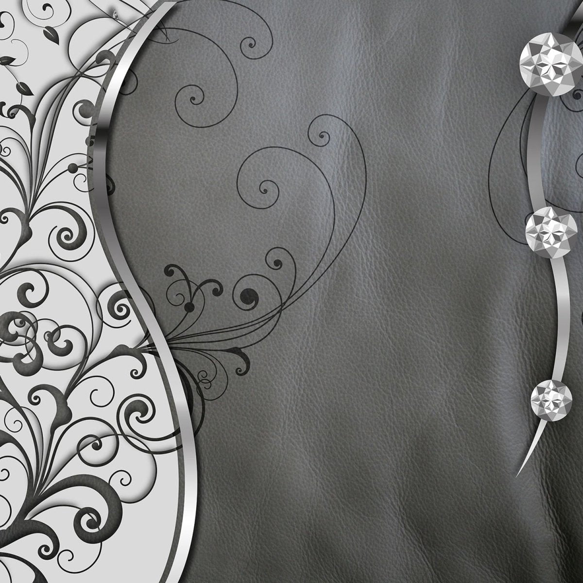 Beistelltisch Leder Diamant abstrakt M0525 entdecken - Bild 2 Beistelltisch Leder Diamant abstrakt M0525 entdecken - Bild 2