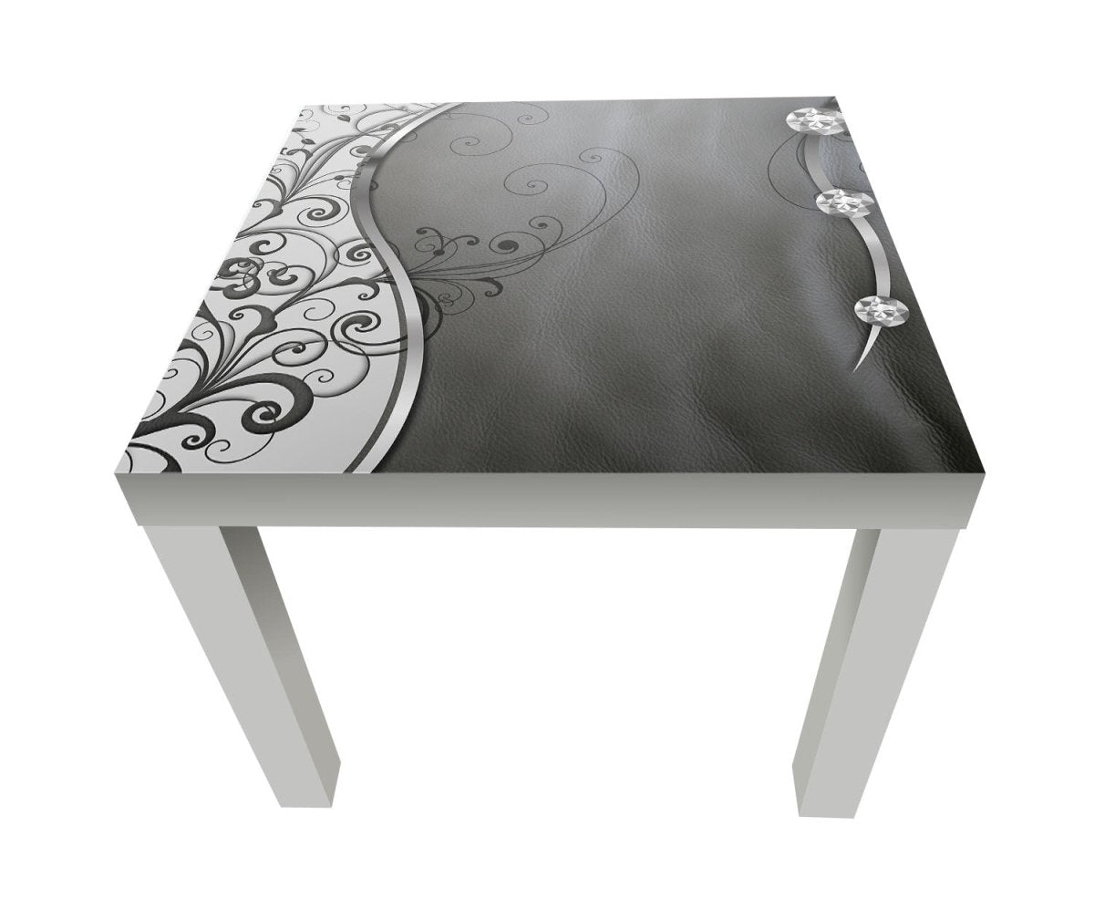 Beistelltisch Leder Diamant abstrakt M0525 entdecken - Bild 1 Beistelltisch Leder Diamant abstrakt M0525 entdecken - Bild 1