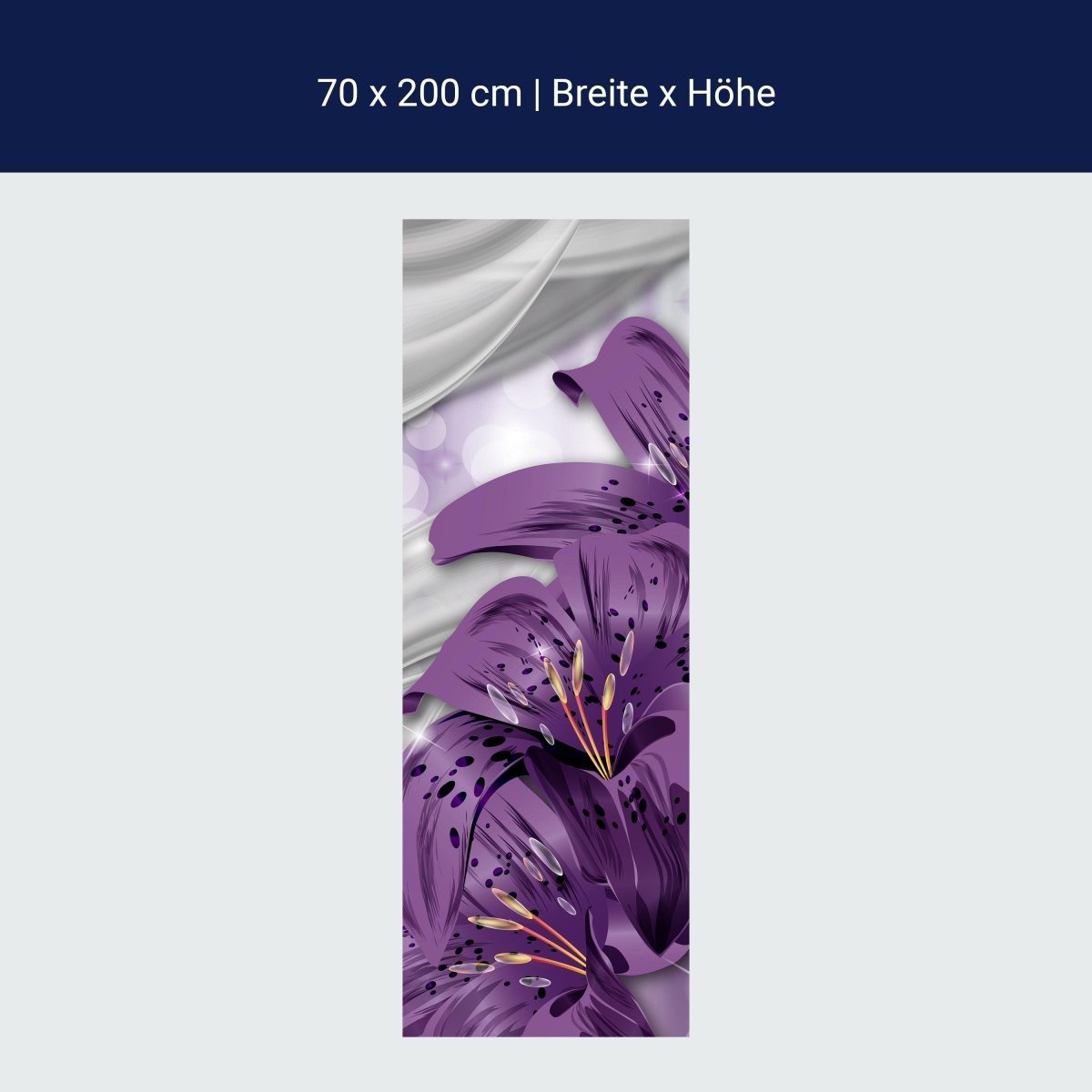 Duschwand Lilie Lila abstrakt M0526 Duschwand Lilie Lila abstrakt M0526