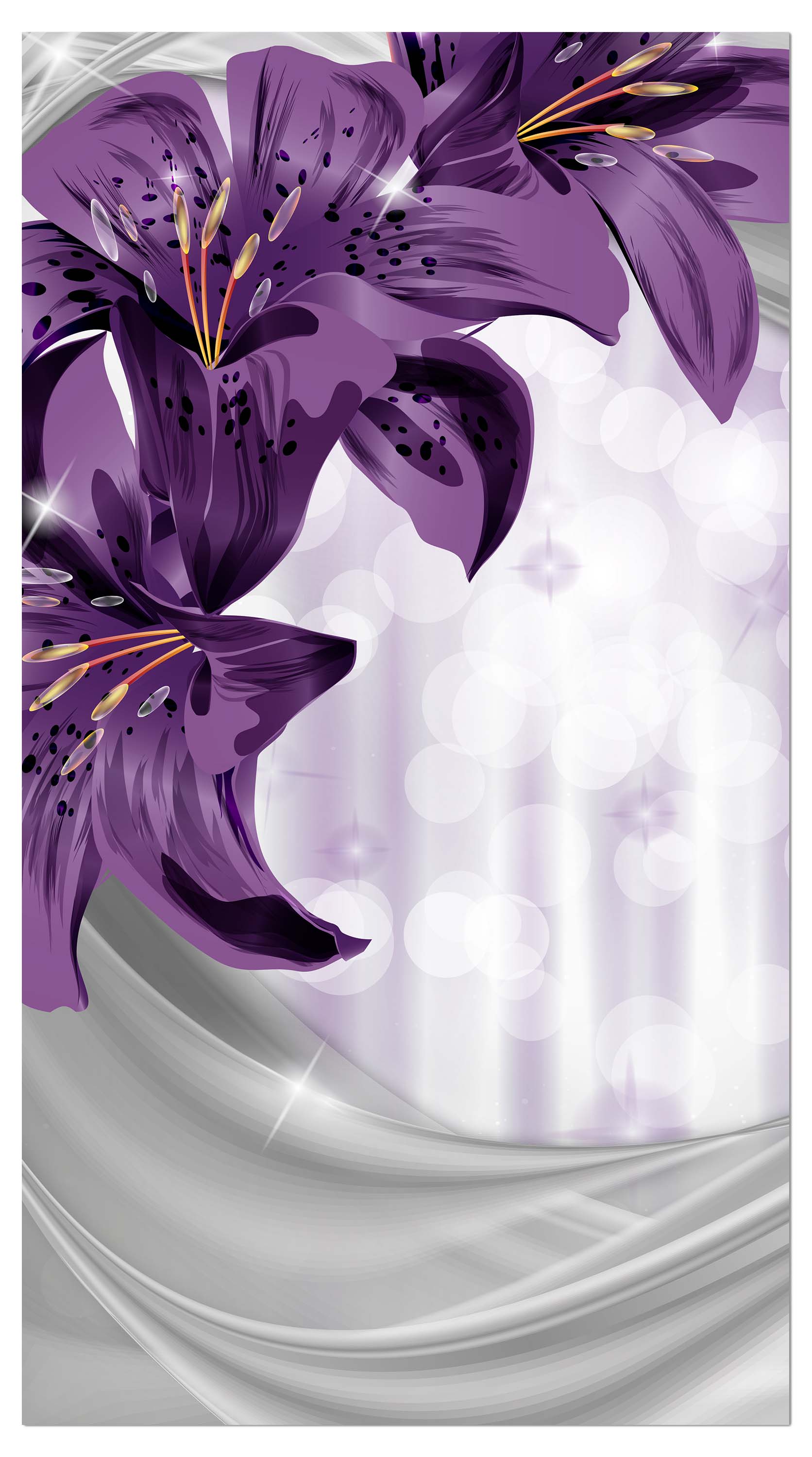 Garderobe Lilie Lila abstrakt M0526 entdecken - Bild 4 Garderobe Lilie Lila abstrakt M0526 entdecken - Bild 4