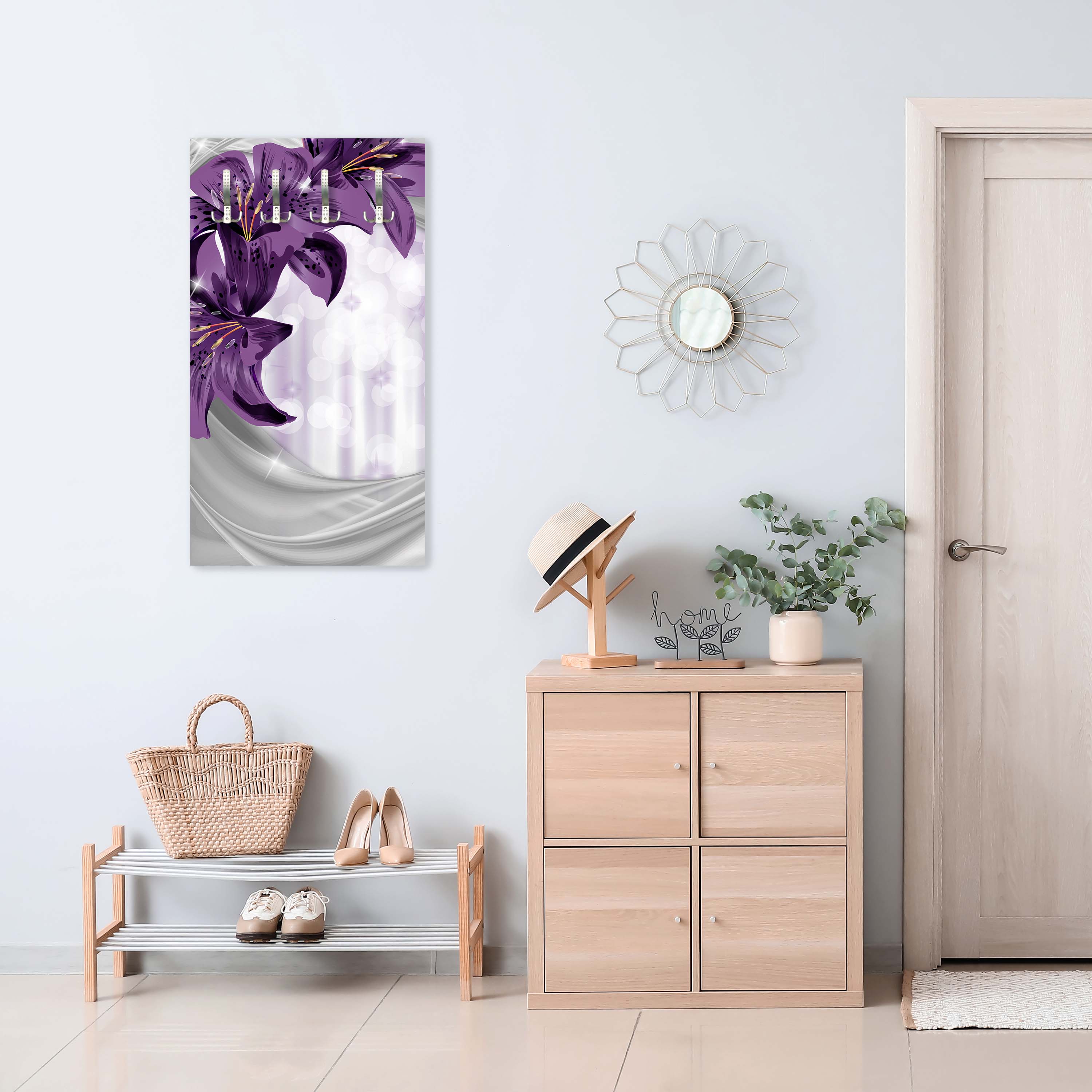 Garderobe Lilie Lila abstrakt M0526 entdecken - Bild 5 Garderobe Lilie Lila abstrakt M0526 entdecken - Bild 5