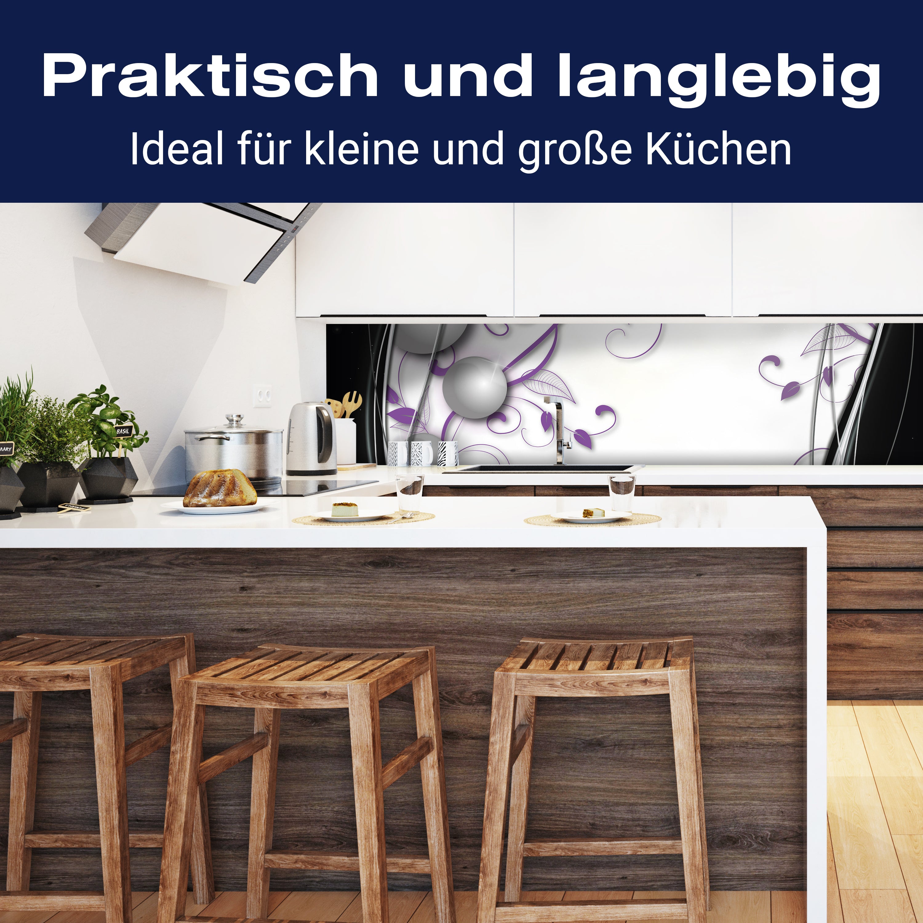 Küchenrückwand elegante Kugeln abstrakt M0527 entdecken - Bild 3 Küchenrückwand elegante Kugeln abstrakt M0527 entdecken - Bild 3