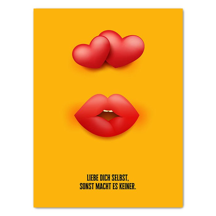 Leinwandbild Liebe dich selbst Hochformat M0530 kaufen - Bild 1 Leinwandbild Liebe dich selbst Hochformat M0530 kaufen - Bild 1