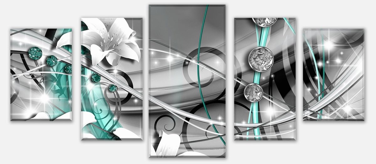 Leinwandbild Mehrteiler Diamant Lilie grün M0532 entdecken - Bild 1 Leinwandbild Mehrteiler Diamant Lilie grün M0532 entdecken - Bild 1