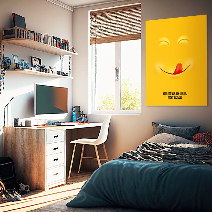 Leinwandbild Geld ist nur ein Mittel Hochformat M0533 kaufen - Bild 2 Leinwandbild Geld ist nur ein Mittel Hochformat M0533 kaufen - Bild 2