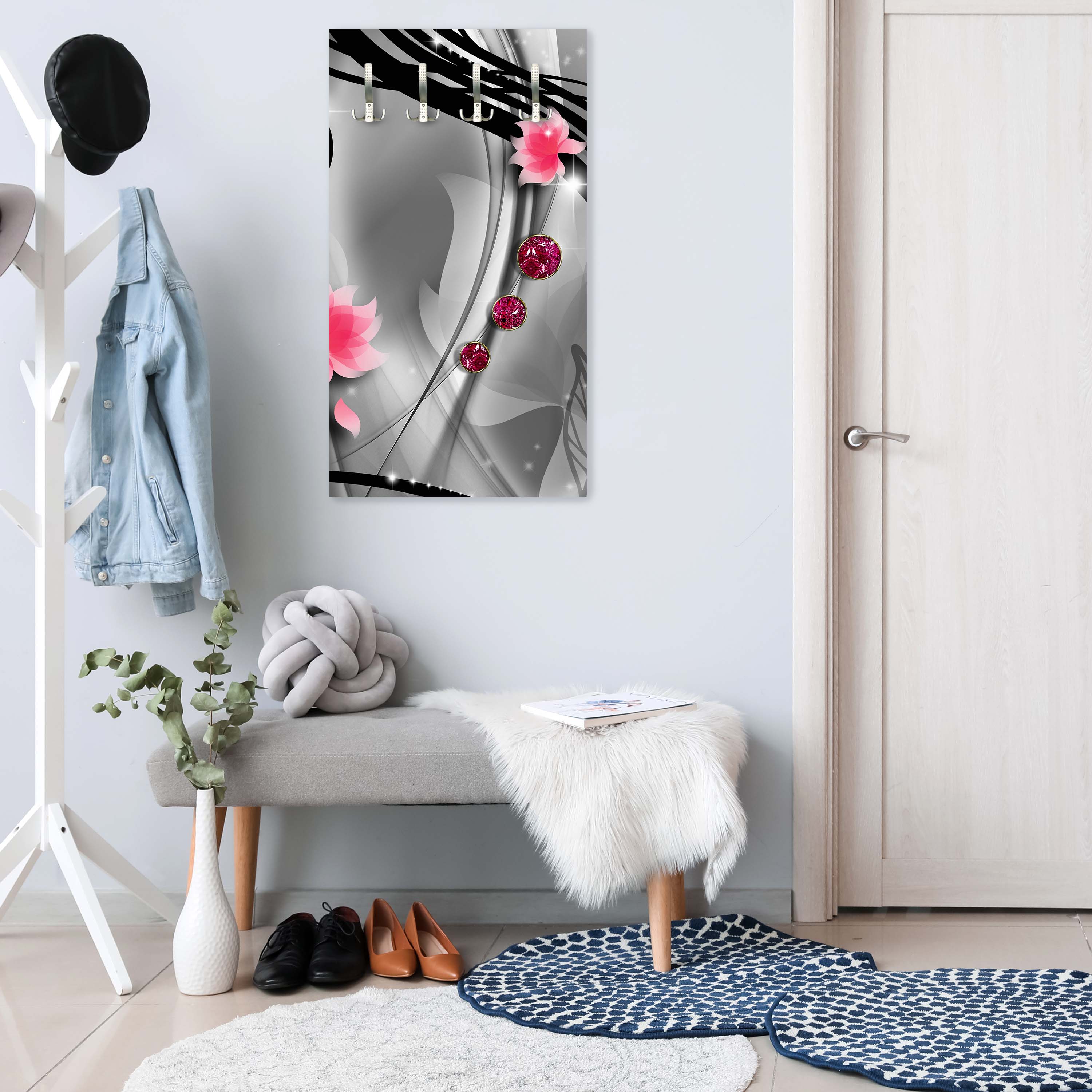 Garderobe Diamant Blüten M0534 entdecken - Bild 2 Garderobe Diamant Blüten M0534 entdecken - Bild 2