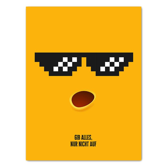 Leinwandbild Gib Alles Hochformat M0534 kaufen - Bild 1 Leinwandbild Gib Alles Hochformat M0534 kaufen - Bild 1