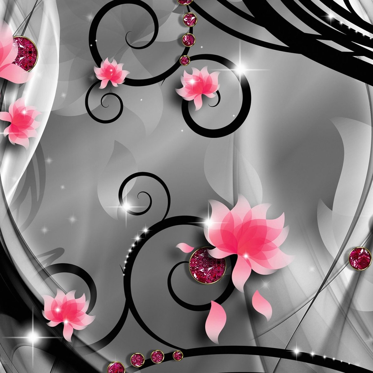 Beistelltisch Diamant Blüten M0534 entdecken - Bild 2 Beistelltisch Diamant Blüten M0534 entdecken - Bild 2