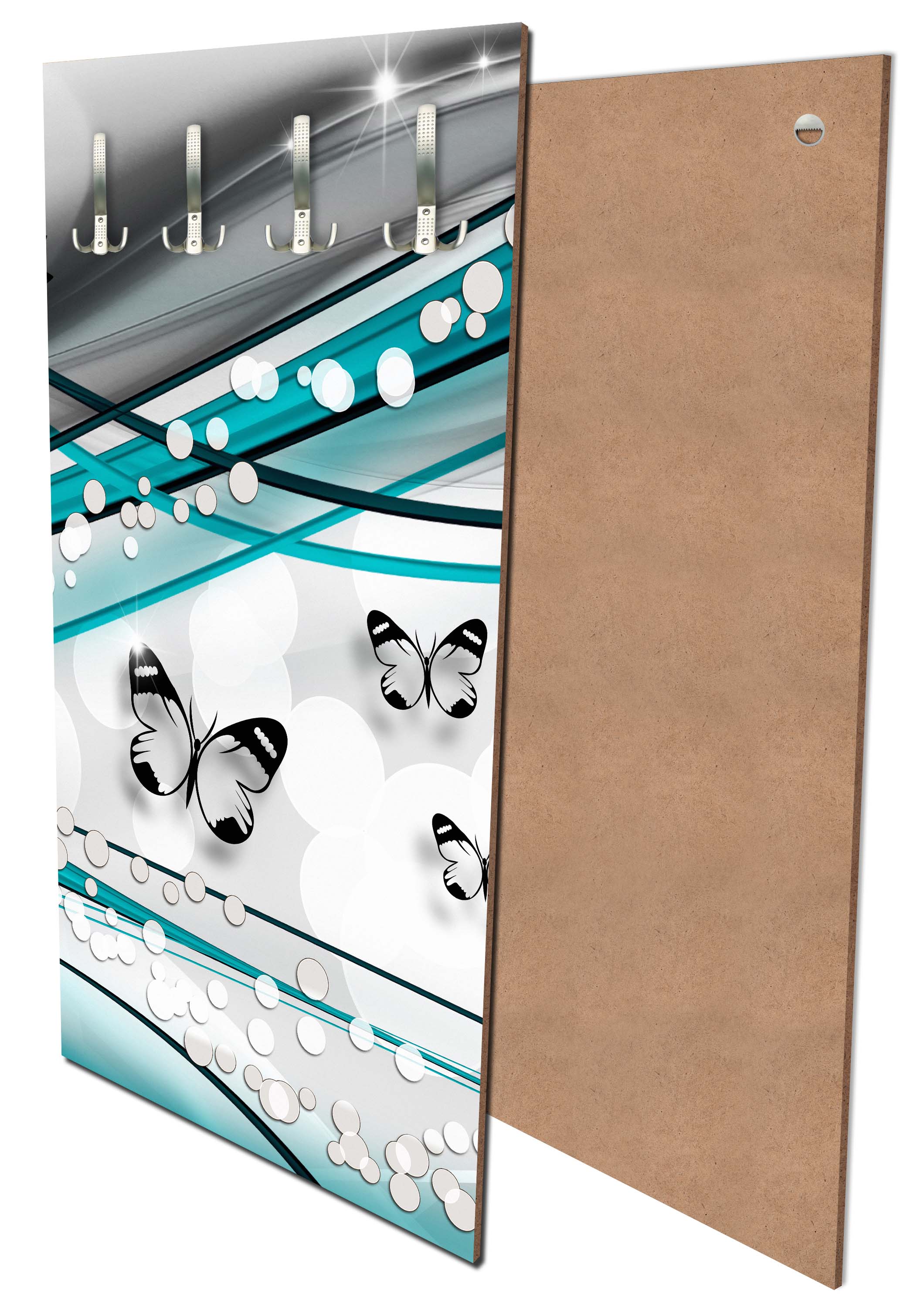 Garderobe Schmetterling Ranken Grün M0535 entdecken - Bild 1 Garderobe Schmetterling Ranken Grün M0535 entdecken - Bild 1