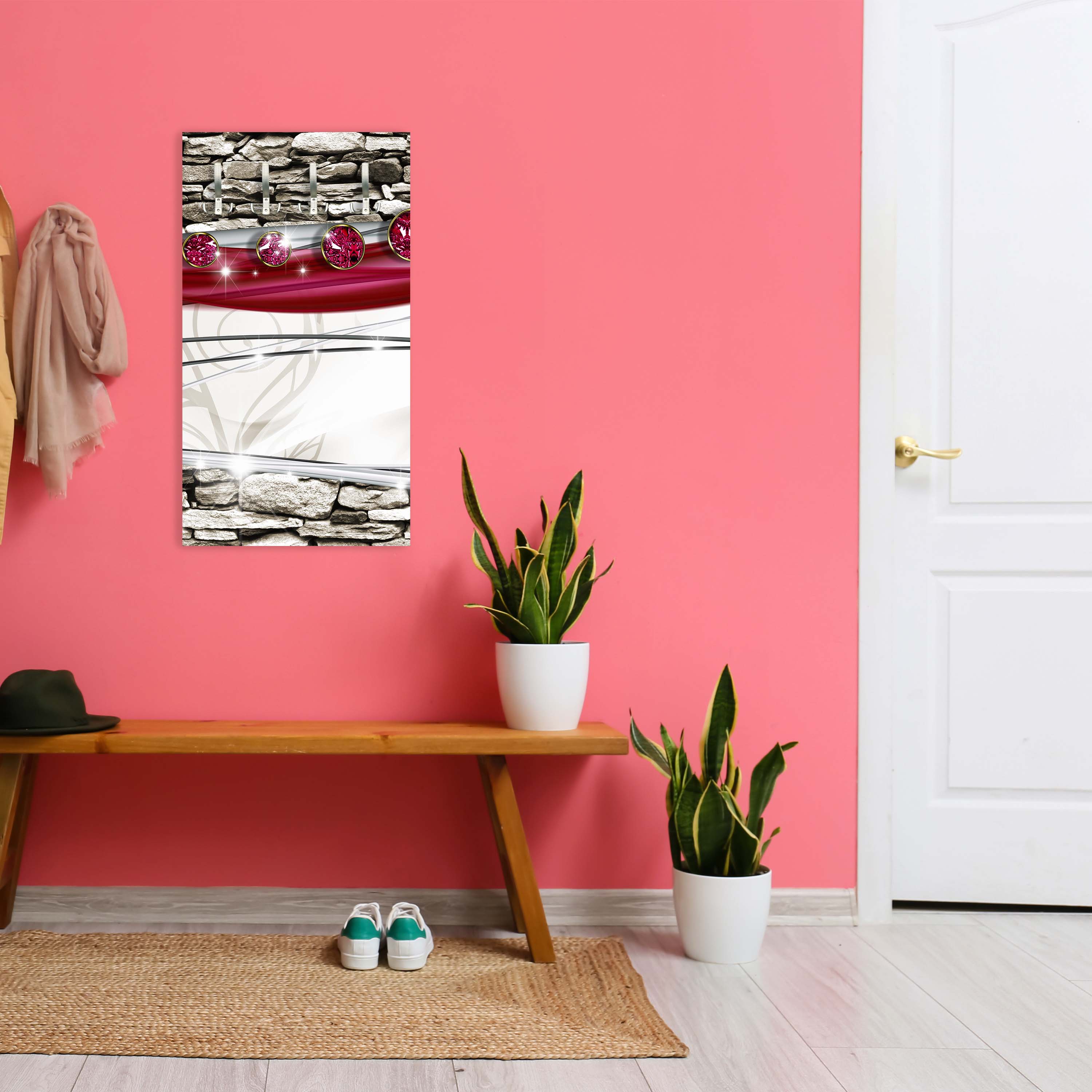 Garderobe Diamant Asia Steine Klinker M0537 entdecken - Bild 3 Garderobe Diamant Asia Steine Klinker M0537 entdecken - Bild 3