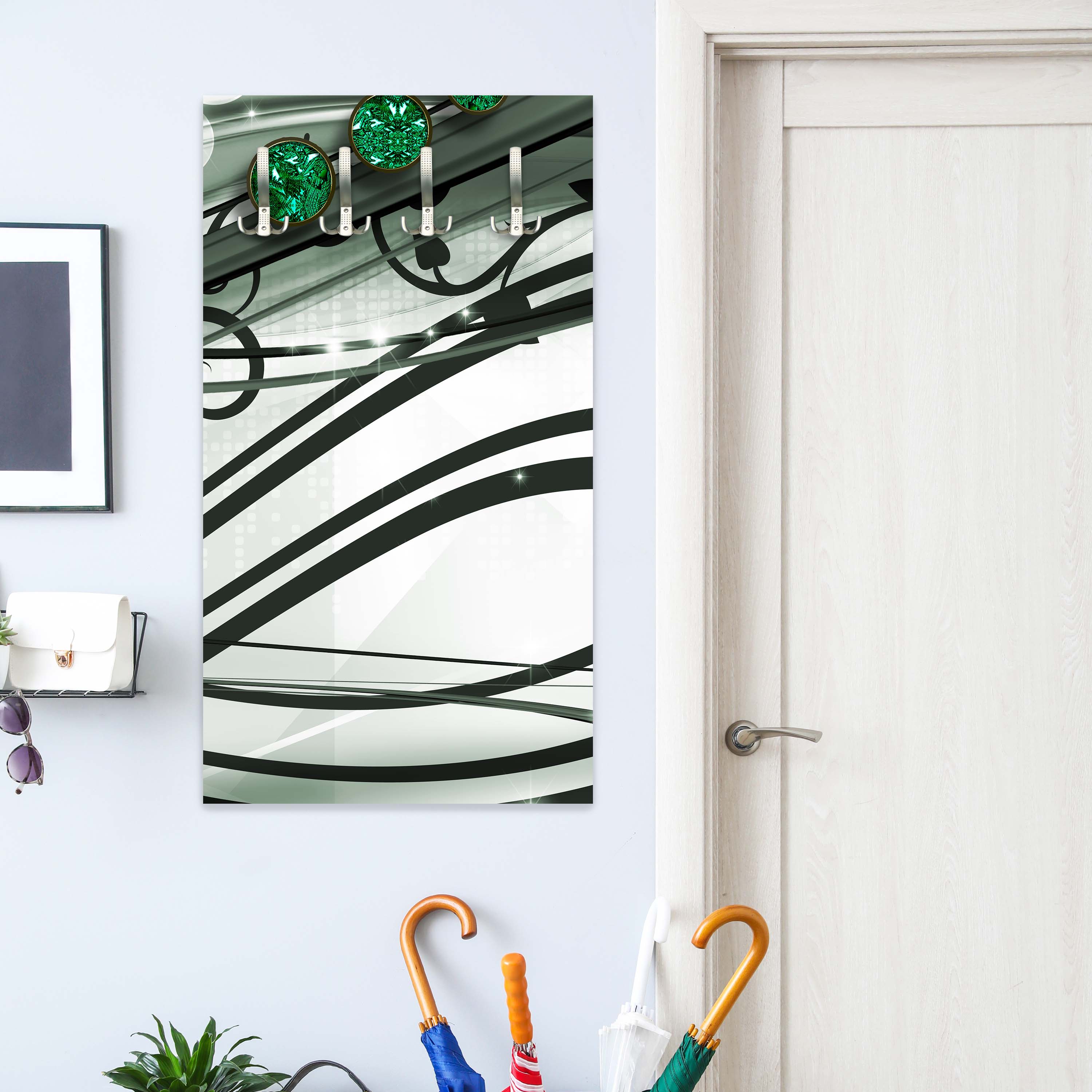 Garderobe Ranken Diamant grün M0538 entdecken - Bild 2 Garderobe Ranken Diamant grün M0538 entdecken - Bild 2