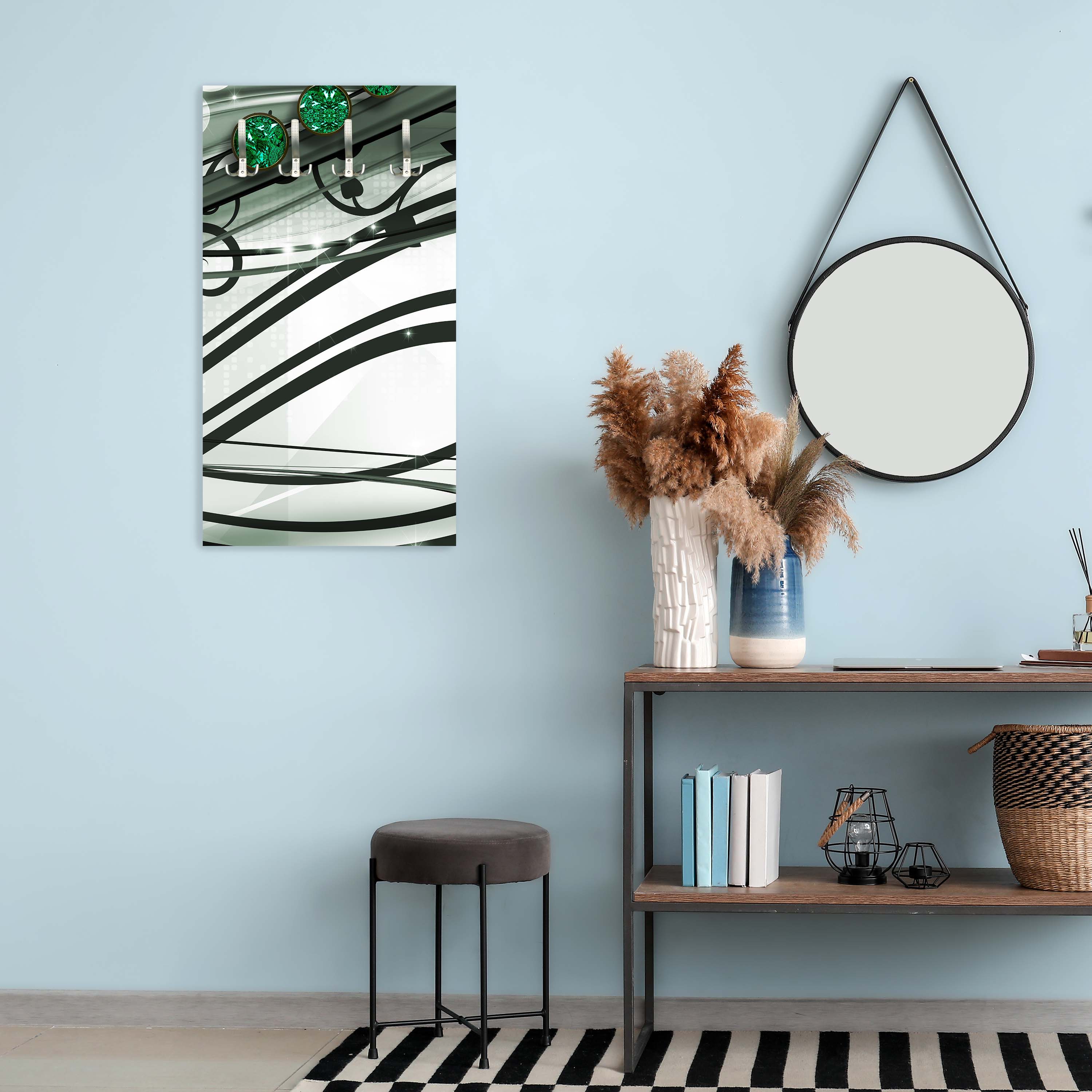 Garderobe Ranken Diamant grün M0538 entdecken - Bild 3 Garderobe Ranken Diamant grün M0538 entdecken - Bild 3