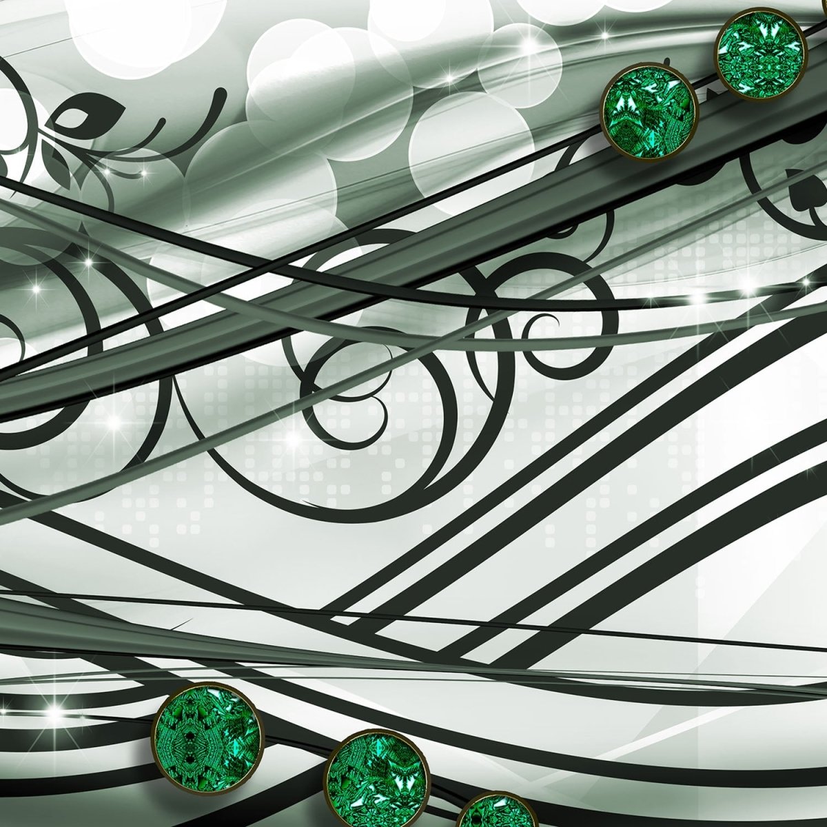 Beistelltisch Ranken Diamant grün M0538 entdecken - Bild 2 Beistelltisch Ranken Diamant grün M0538 entdecken - Bild 2