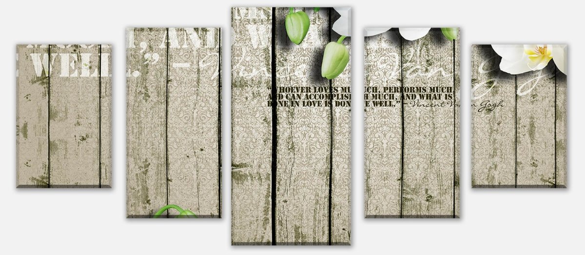 Leinwandbild Mehrteiler Holz Zaun weiße Orchidee M0539 entdecken - Bild 1 Leinwandbild Mehrteiler Holz Zaun weiße Orchidee M0539 entdecken - Bild 1