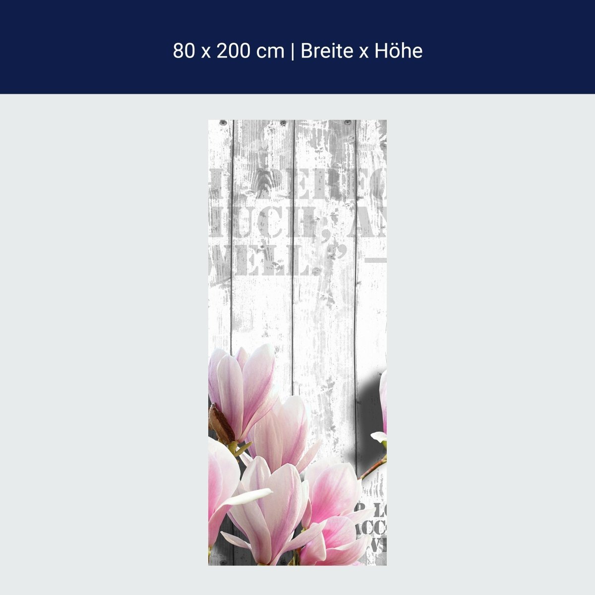 Duschwand Holz rosa Blüten M0540 Duschwand Holz rosa Blüten M0540