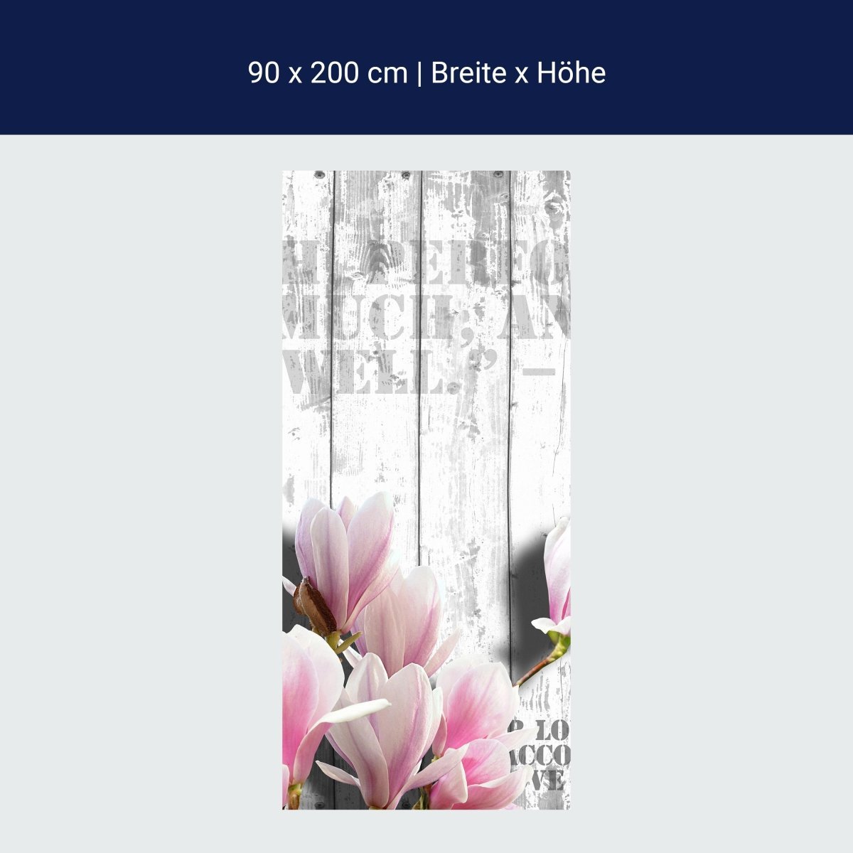 Duschwand Holz rosa Blüten M0540 Duschwand Holz rosa Blüten M0540