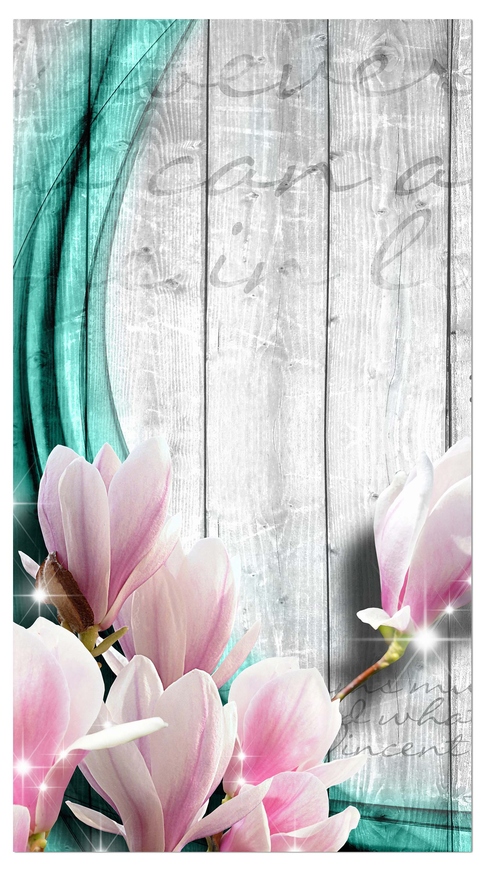 Garderobe Holz Blüten türkis M0541 entdecken - Bild 4 Garderobe Holz Blüten türkis M0541 entdecken - Bild 4