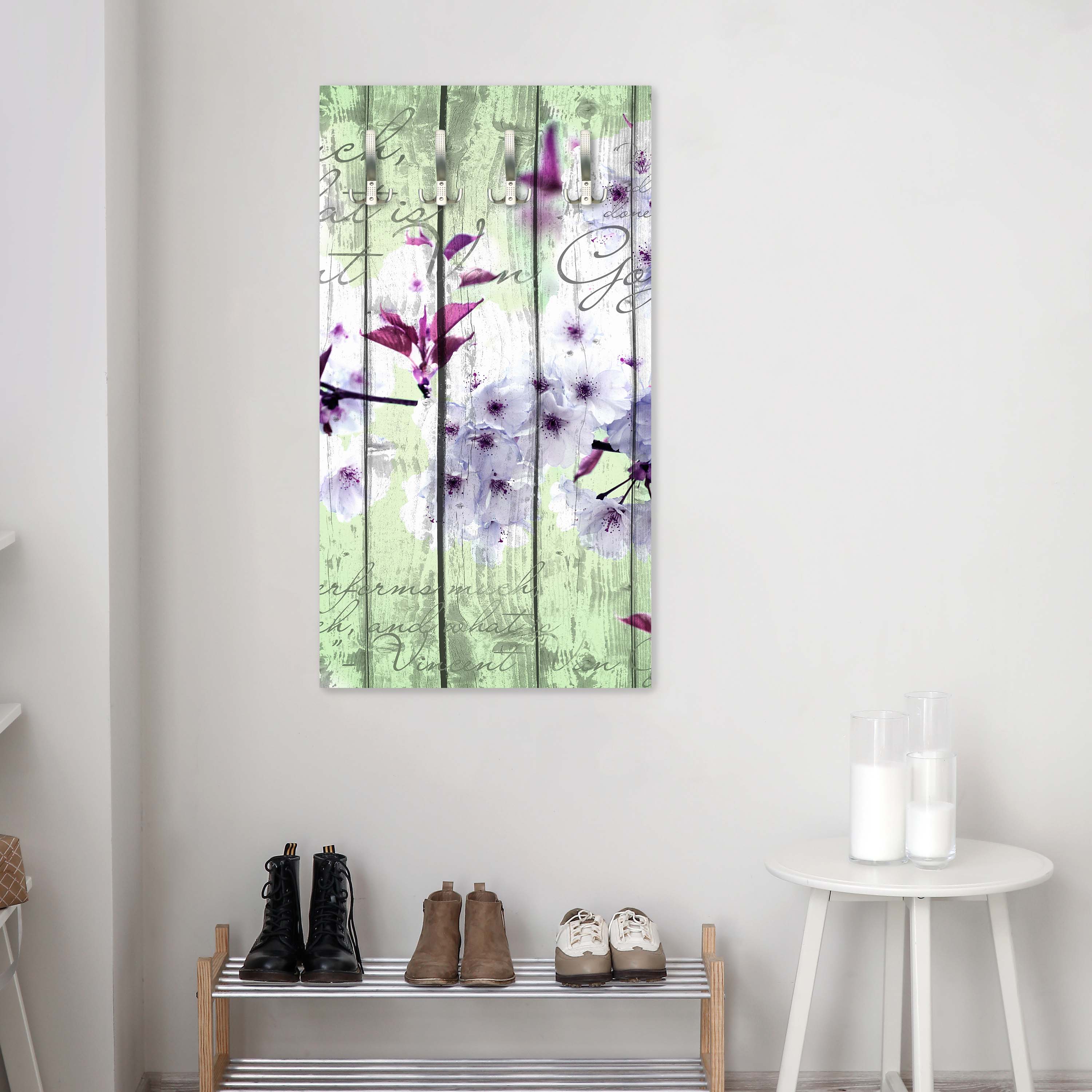 Garderobe Holz Blüten Zweig M0542 entdecken - Bild 3 Garderobe Holz Blüten Zweig M0542 entdecken - Bild 3