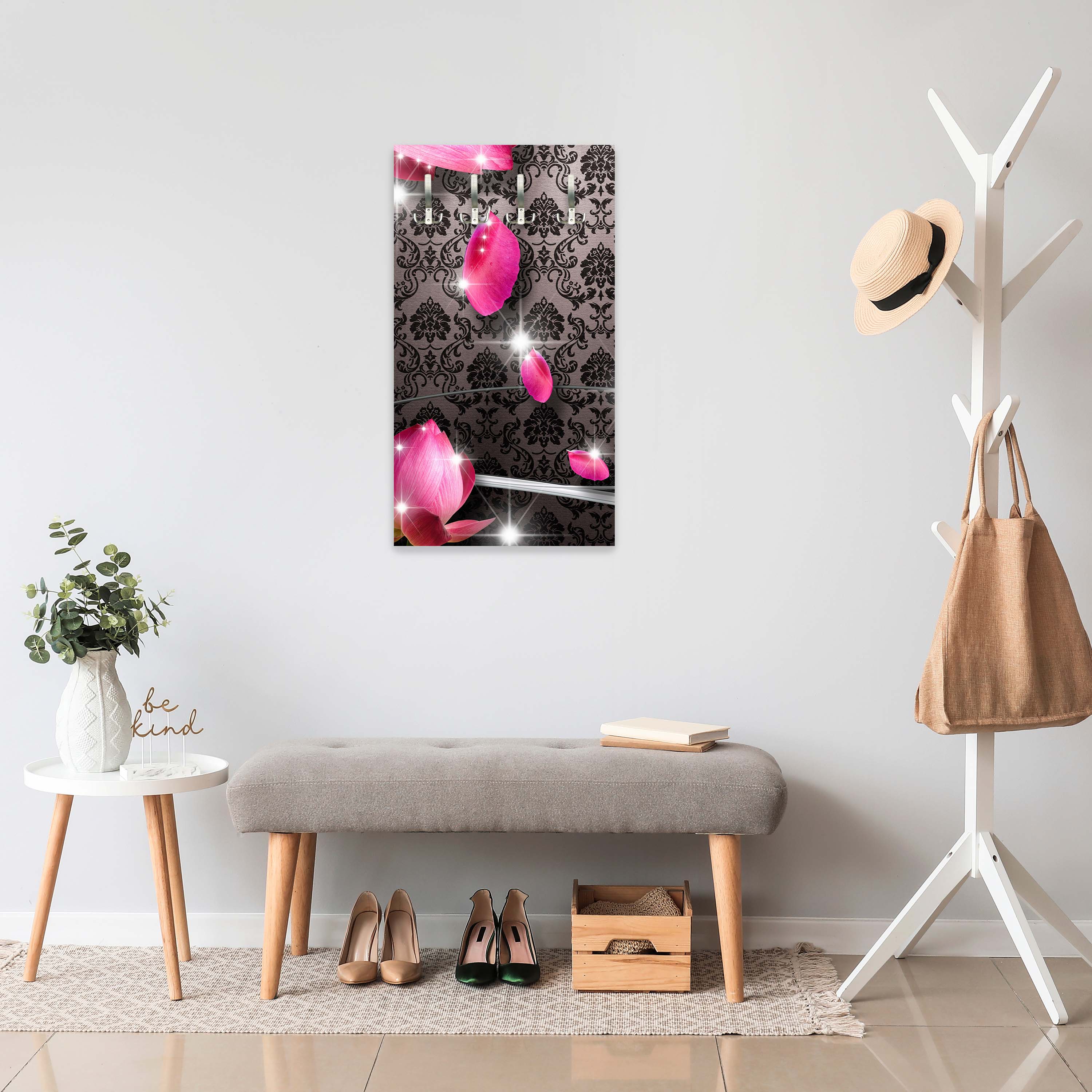 Garderobe Blüten Ornament M0545 entdecken - Bild 3 Garderobe Blüten Ornament M0545 entdecken - Bild 3