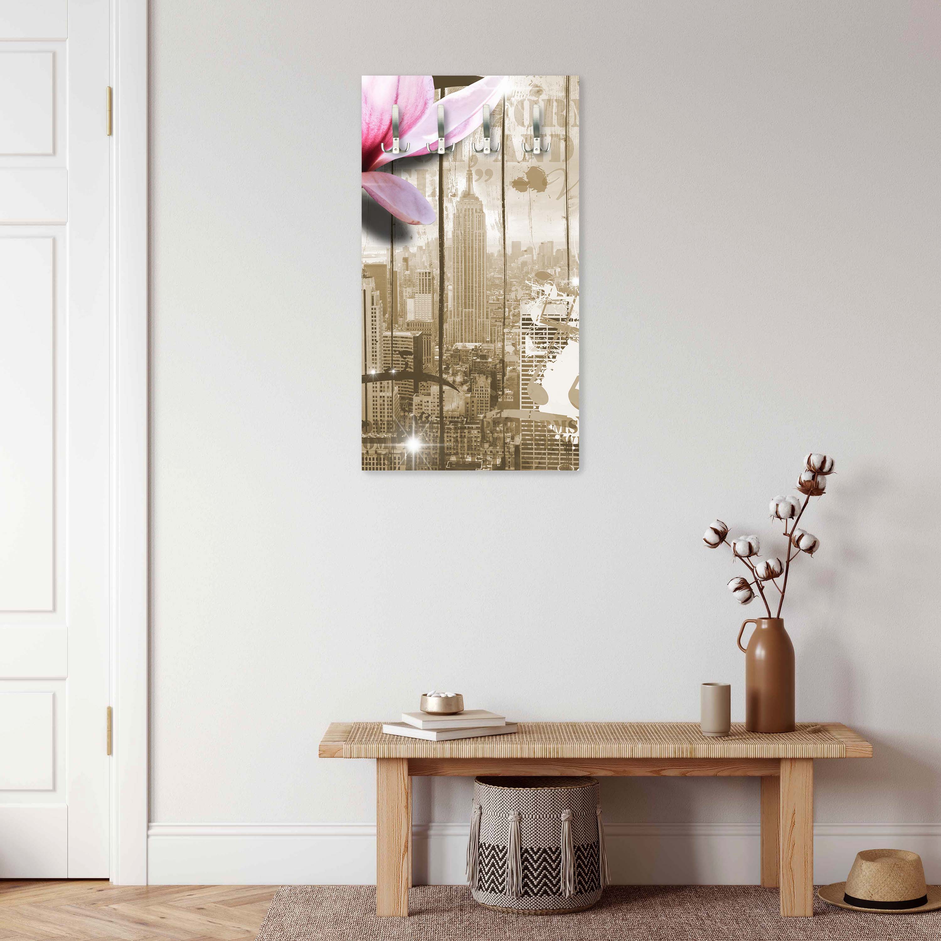 Garderobe Musik Vintage Blüten New York M0548 entdecken - Bild 3 Garderobe Musik Vintage Blüten New York M0548 entdecken - Bild 3