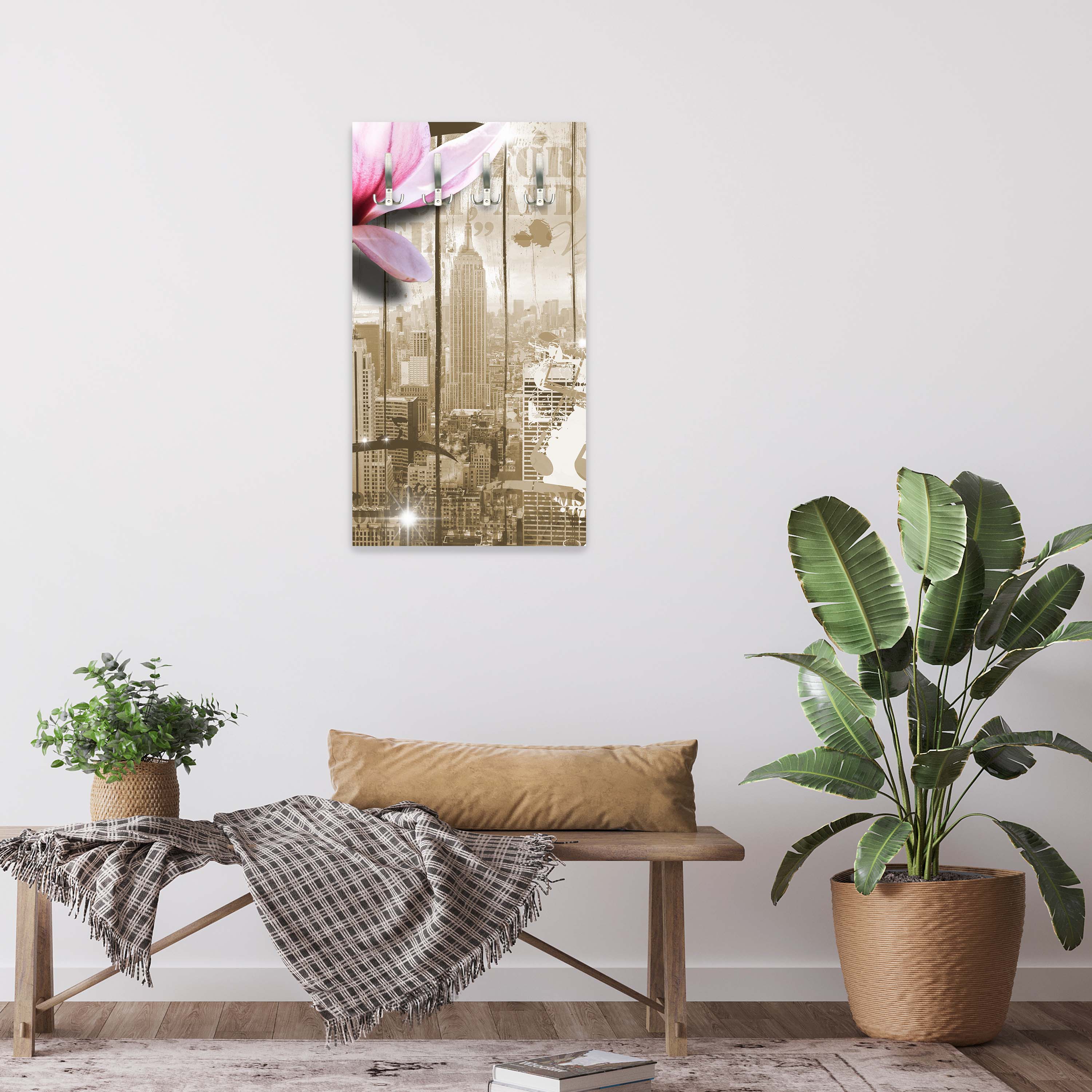 Garderobe Musik Vintage Blüten New York M0548 entdecken - Bild 5 Garderobe Musik Vintage Blüten New York M0548 entdecken - Bild 5