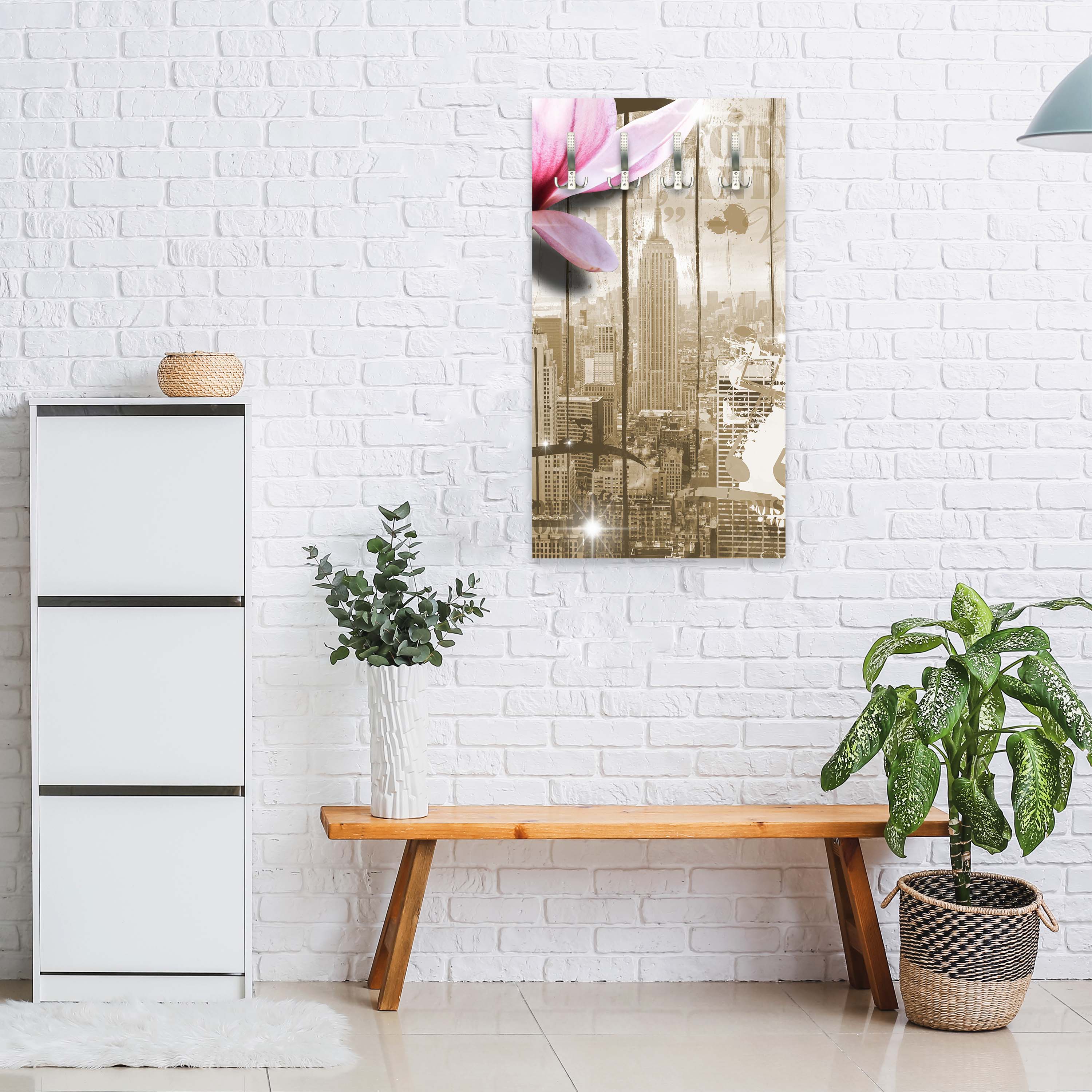 Garderobe Musik Vintage Blüten New York M0548 entdecken - Bild 6 Garderobe Musik Vintage Blüten New York M0548 entdecken - Bild 6