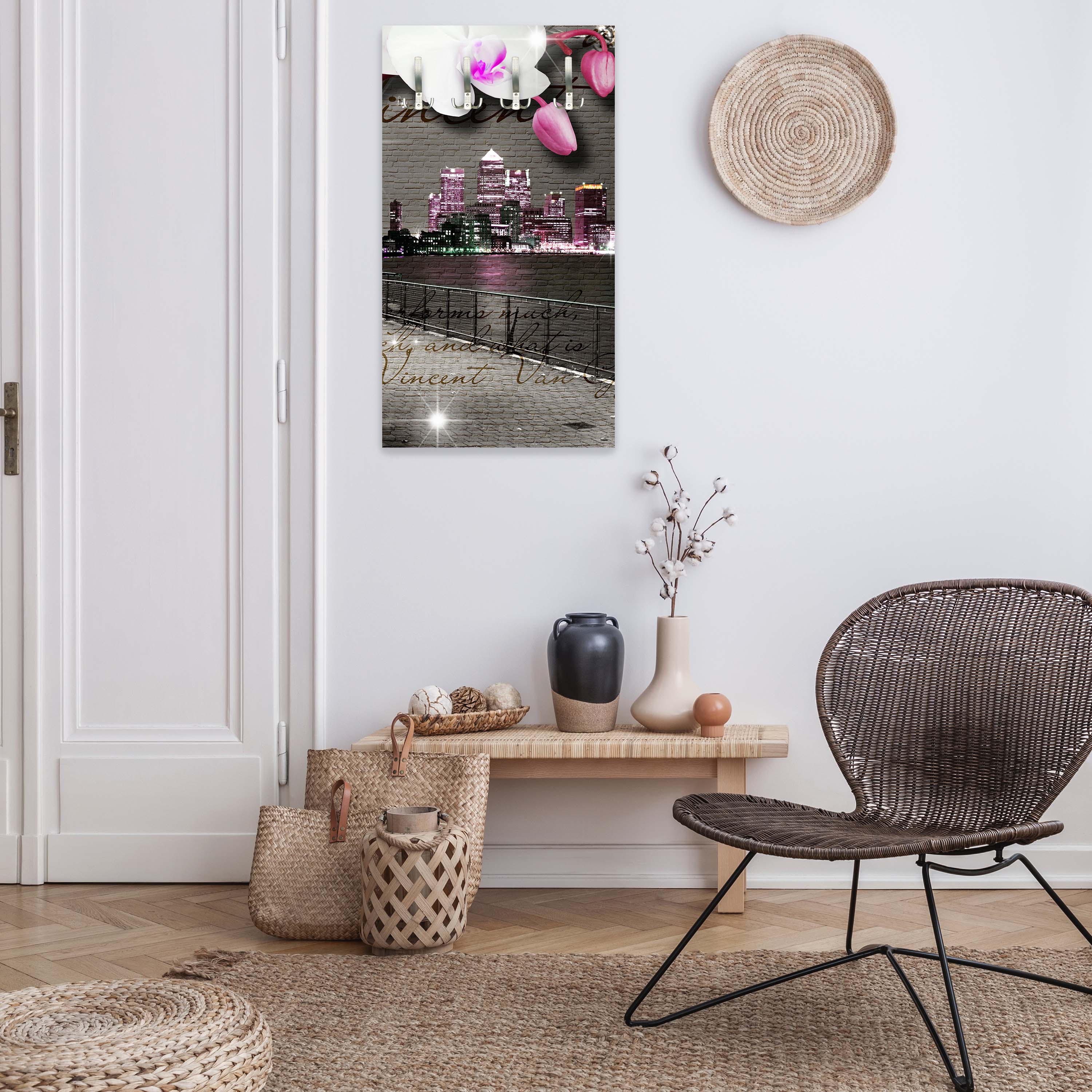 Garderobe Klinker Vintage Blüten Modern M0549 entdecken - Bild 5 Garderobe Klinker Vintage Blüten Modern M0549 entdecken - Bild 5