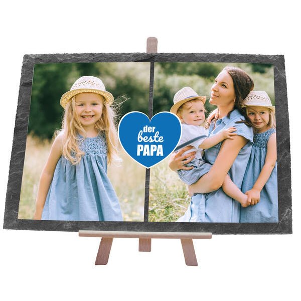 Schiefertafel Bester Papa M0549 - Bild 1 Schiefertafel Bester Papa M0549 - Bild 1