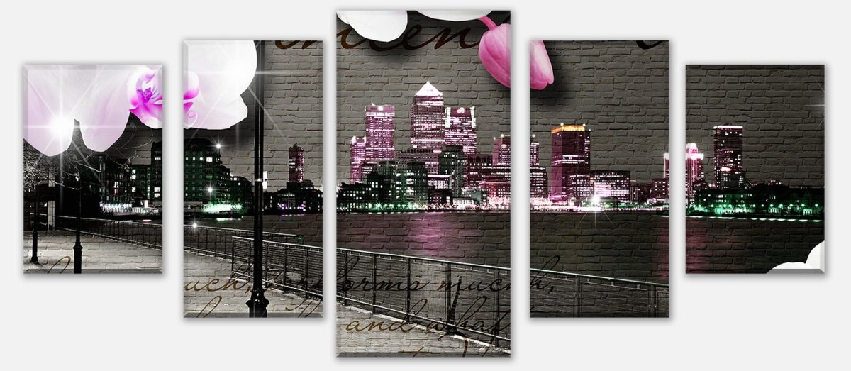 Leinwandbild Mehrteiler Klinker Vintage Blüten Modern M0549 entdecken - Bild 1 Leinwandbild Mehrteiler Klinker Vintage Blüten Modern M0549 entdecken - Bild 1