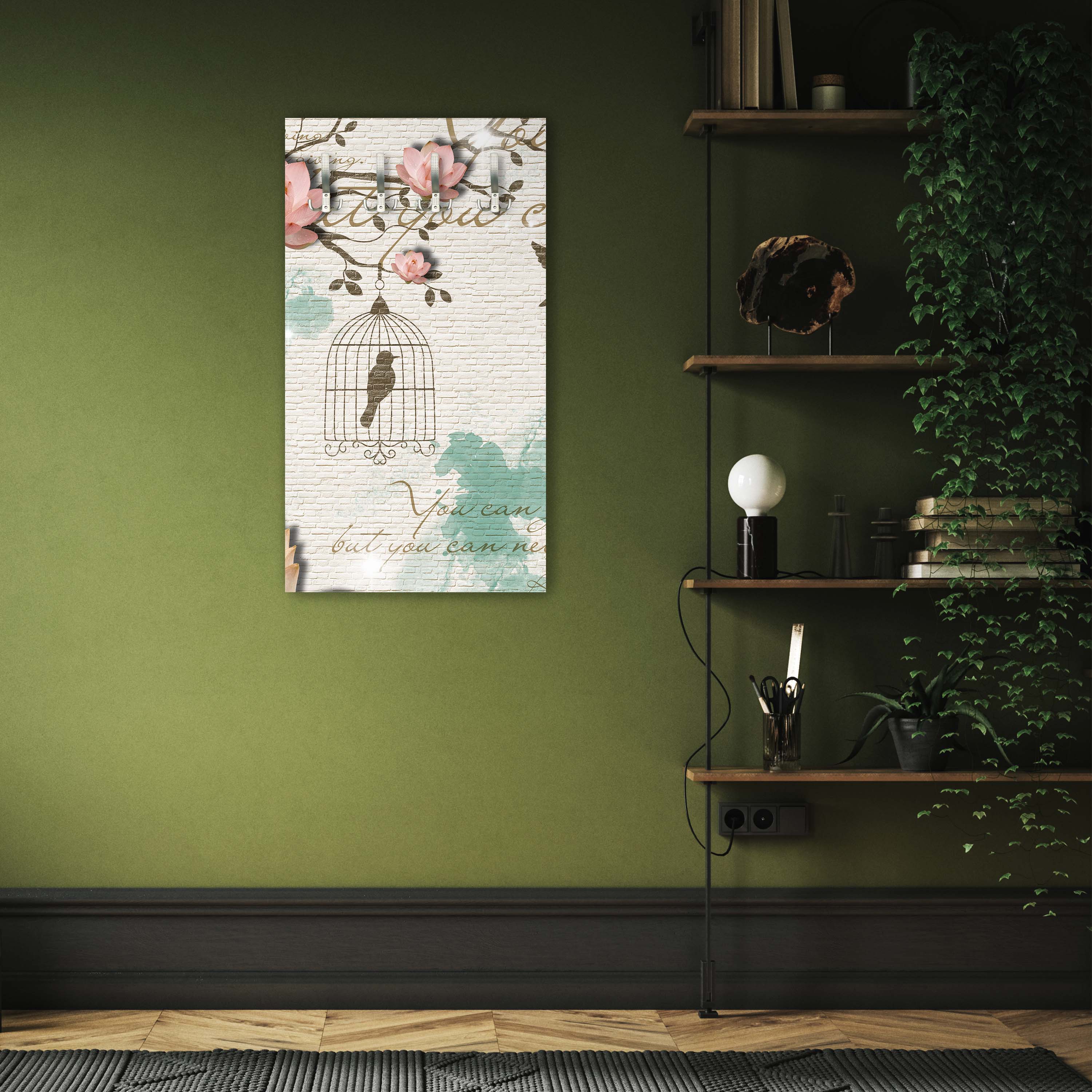 Garderobe Klinker hell Vintage Vogel M0550 entdecken - Bild 2 Garderobe Klinker hell Vintage Vogel M0550 entdecken - Bild 2