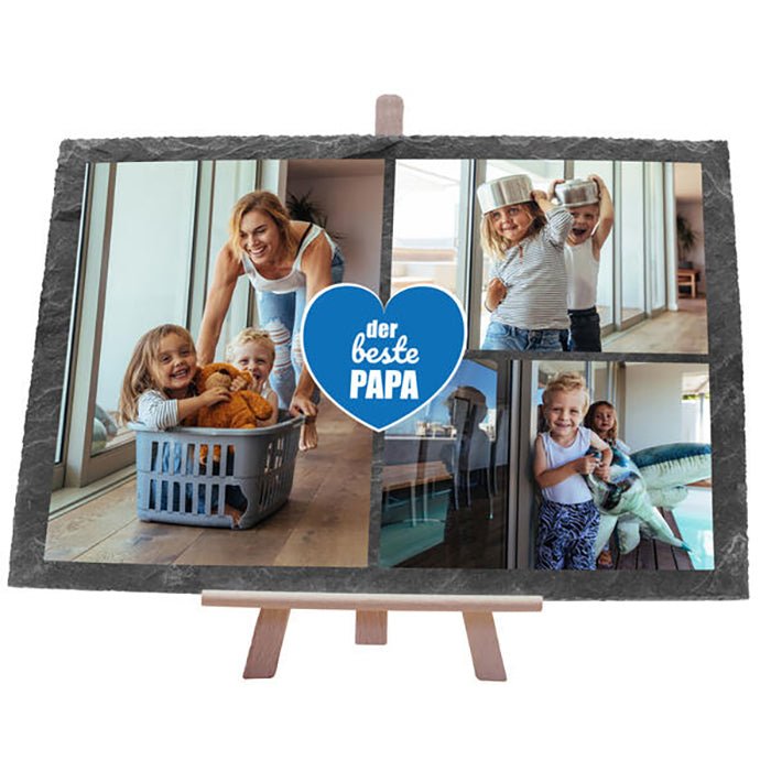 Schiefertafel Bester Papa M0551 - Bild 1 Schiefertafel Bester Papa M0551 - Bild 1