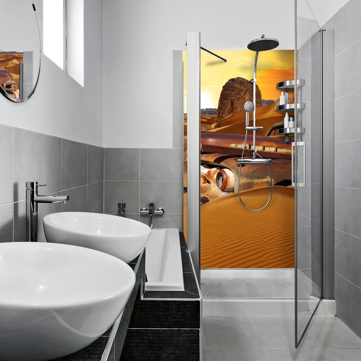 Duschwand Altes Auto M0564 entdecken - Bild 1 Duschwand Altes Auto M0564 entdecken - Bild 1