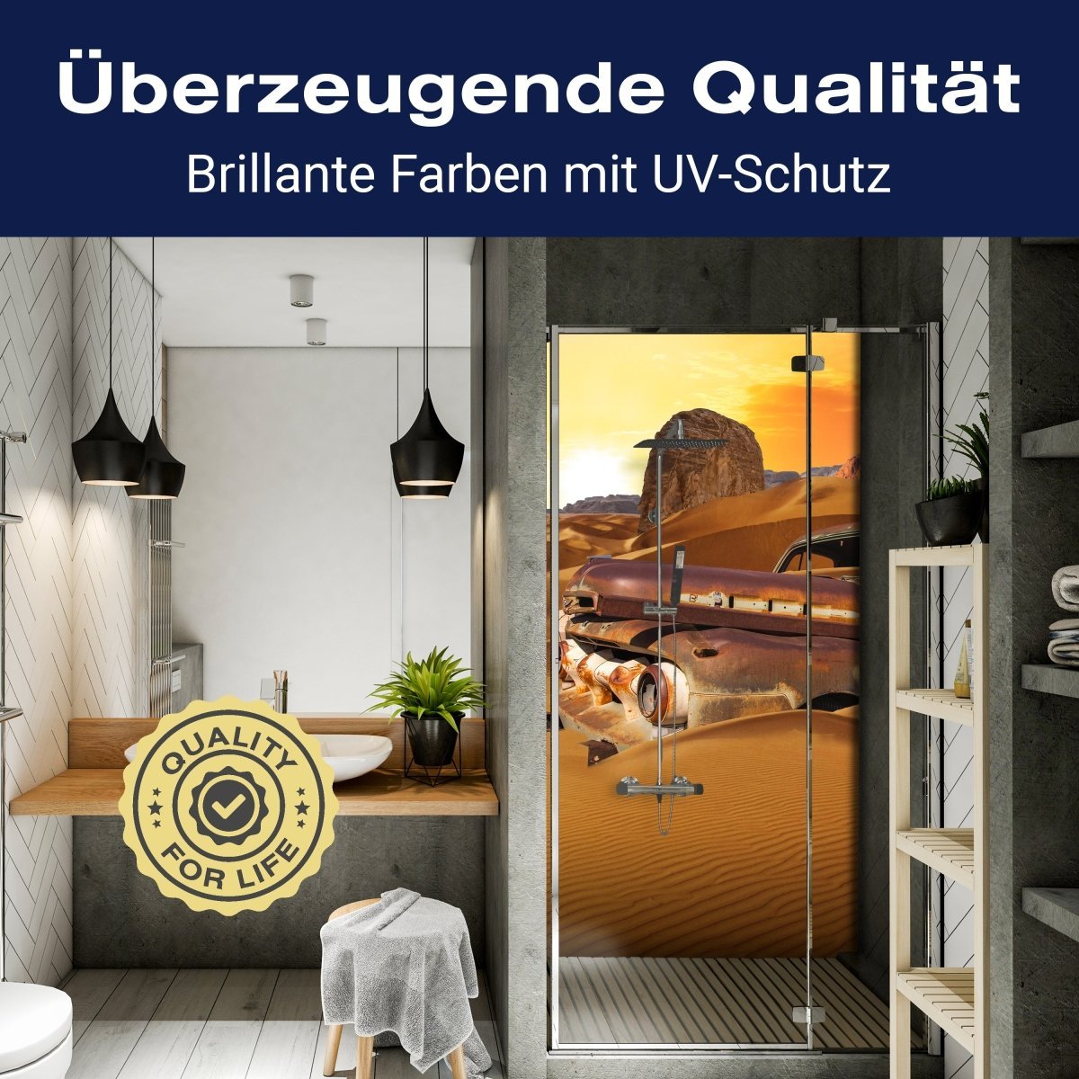 Duschwand Altes Auto M0564 entdecken - Bild 2 Duschwand Altes Auto M0564 entdecken - Bild 2