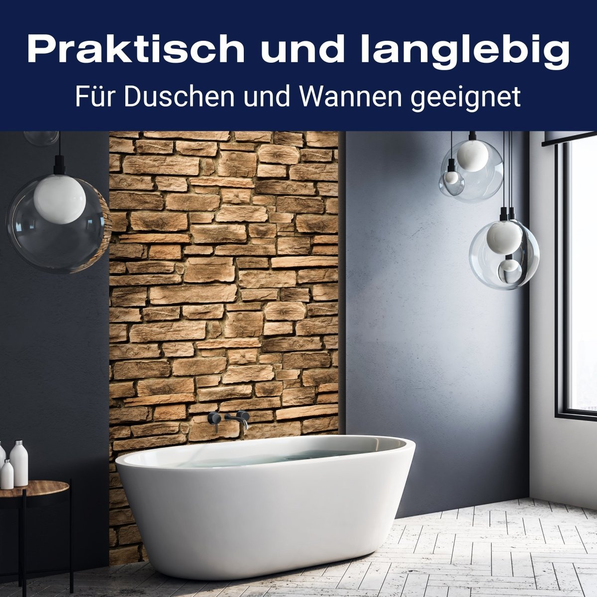 Duschwand Steinmauer M0565 entdecken - Bild 3 Duschwand Steinmauer M0565 entdecken - Bild 3