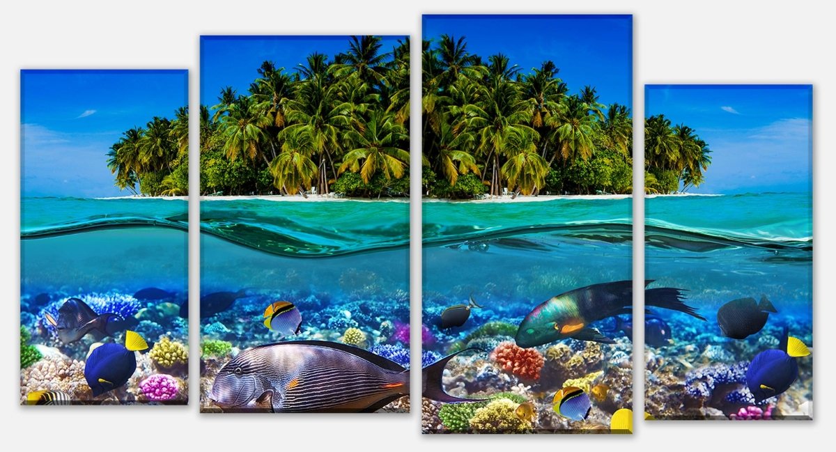 Leinwandbild Mehrteiler Insel in der Karibik M0567 Leinwandbild Mehrteiler Insel in der Karibik M0567