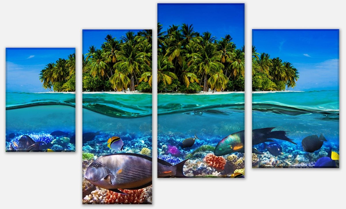 Leinwandbild Mehrteiler Insel in der Karibik M0567 Leinwandbild Mehrteiler Insel in der Karibik M0567