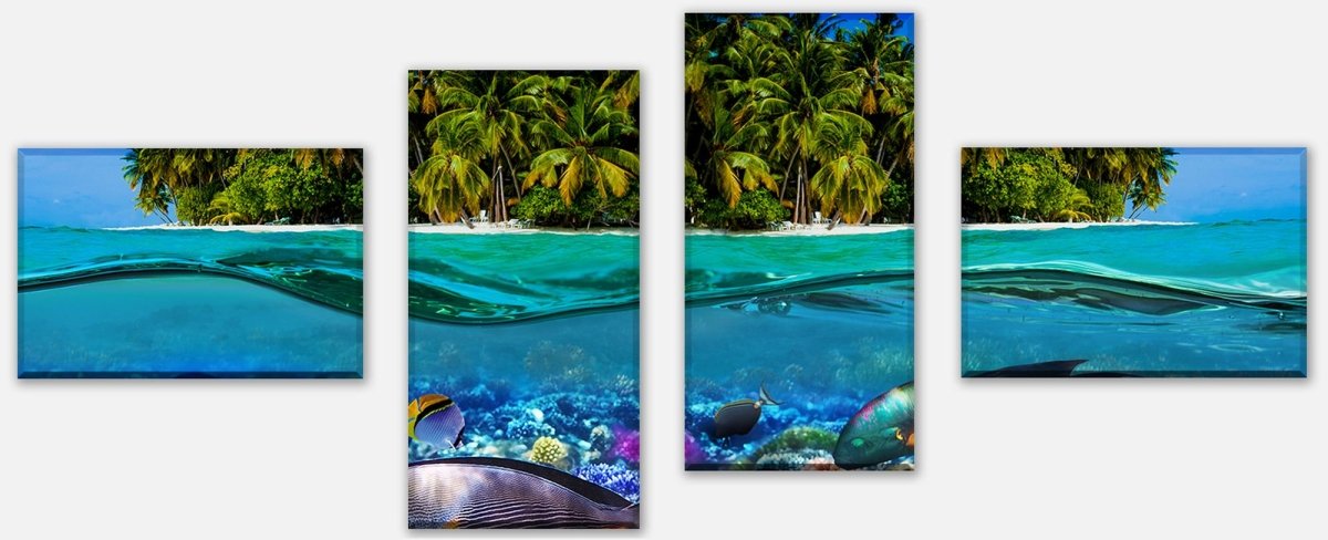 Leinwandbild Mehrteiler Insel in der Karibik M0567 Leinwandbild Mehrteiler Insel in der Karibik M0567