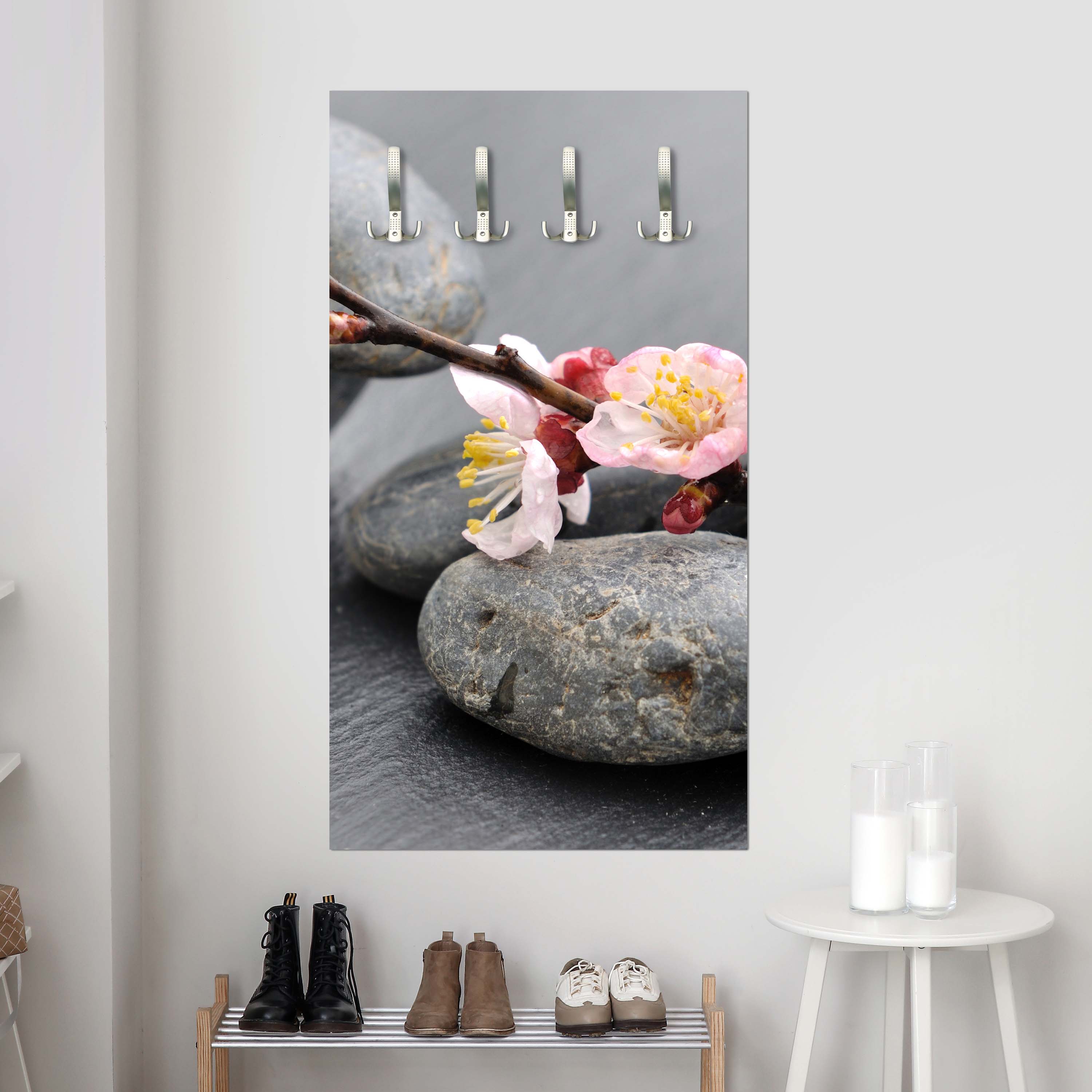 Garderobe Blumenast und Steine M0571 entdecken - Bild 3 Garderobe Blumenast und Steine M0571 entdecken - Bild 3