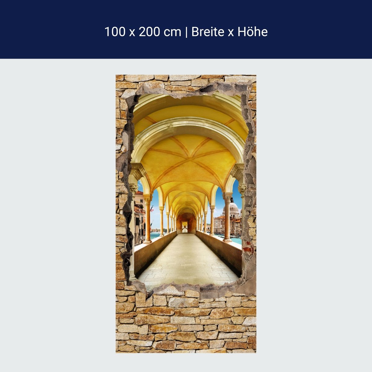 Duschwand Mauerloch mit Tunnel M0574 Duschwand Mauerloch mit Tunnel M0574