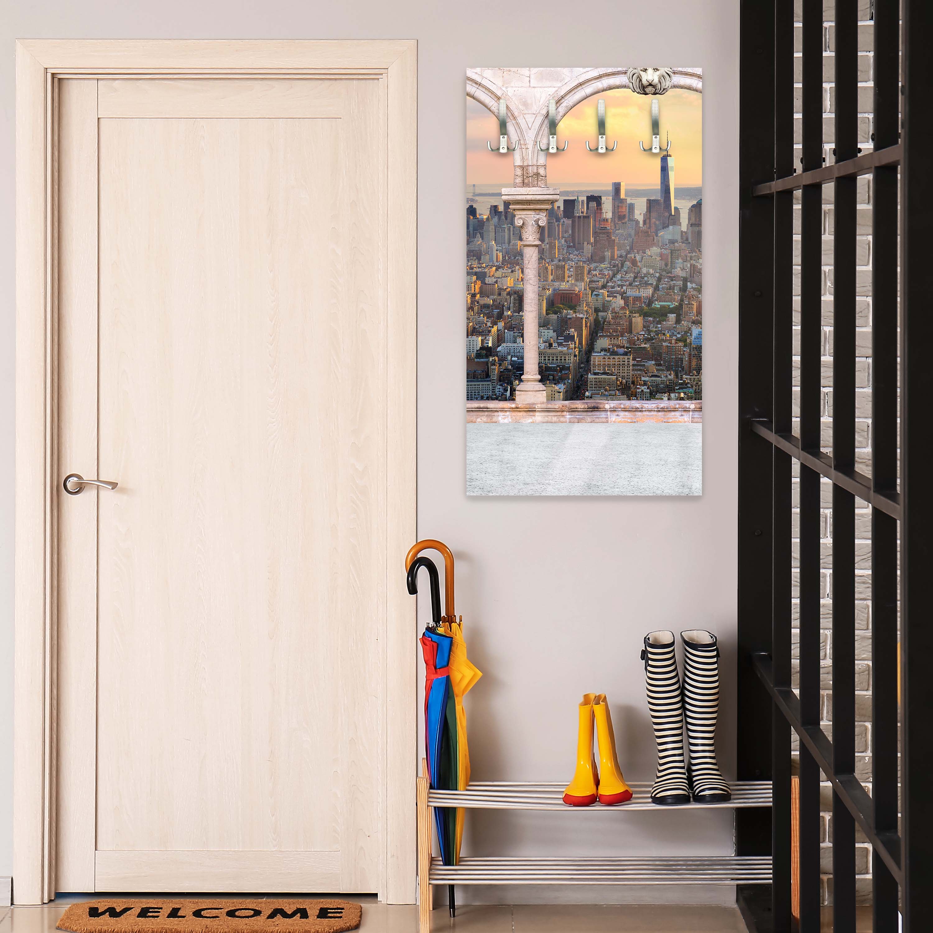 Garderobe Spalten balkon mit aussicht auf Manhattan M0575 entdecken - Bild 2 Garderobe Spalten balkon mit aussicht auf Manhattan M0575 entdecken - Bild 2